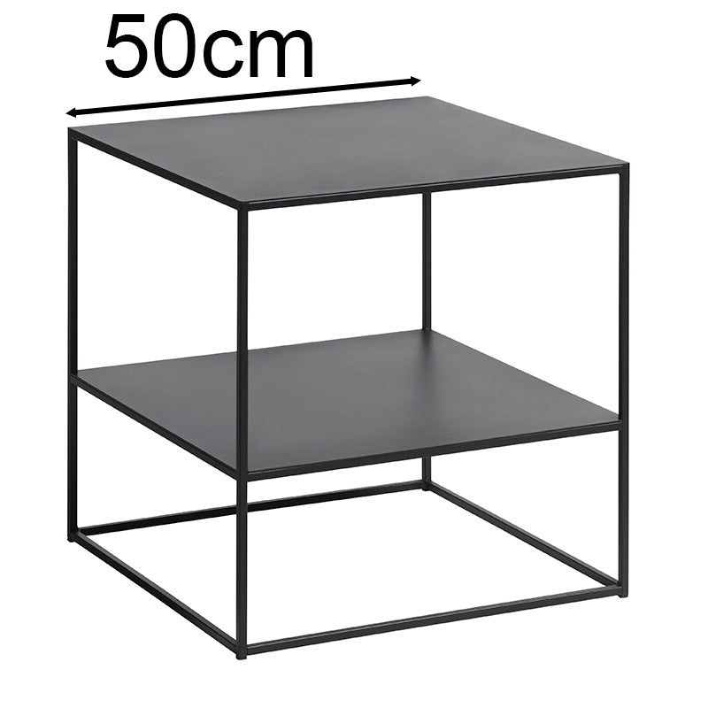 Modern Square PEBBLE Coffee Table 50x50cm Black - Perfect for Living Room, Lounge & Office Decor
