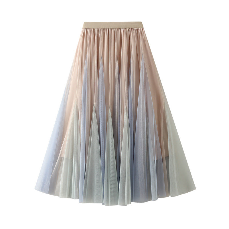 Mesh Tutu Skirt for Women - Mid-Length Gradient Layered Ballet Skirt | Perfect for Dance Performances, Photo Shoots & Special Occasions