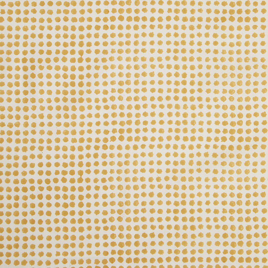Mustard Cotton Seed Block Printed Fabric - Handmade Indian Textile for Home Decor, Quilting & DIY Crafts