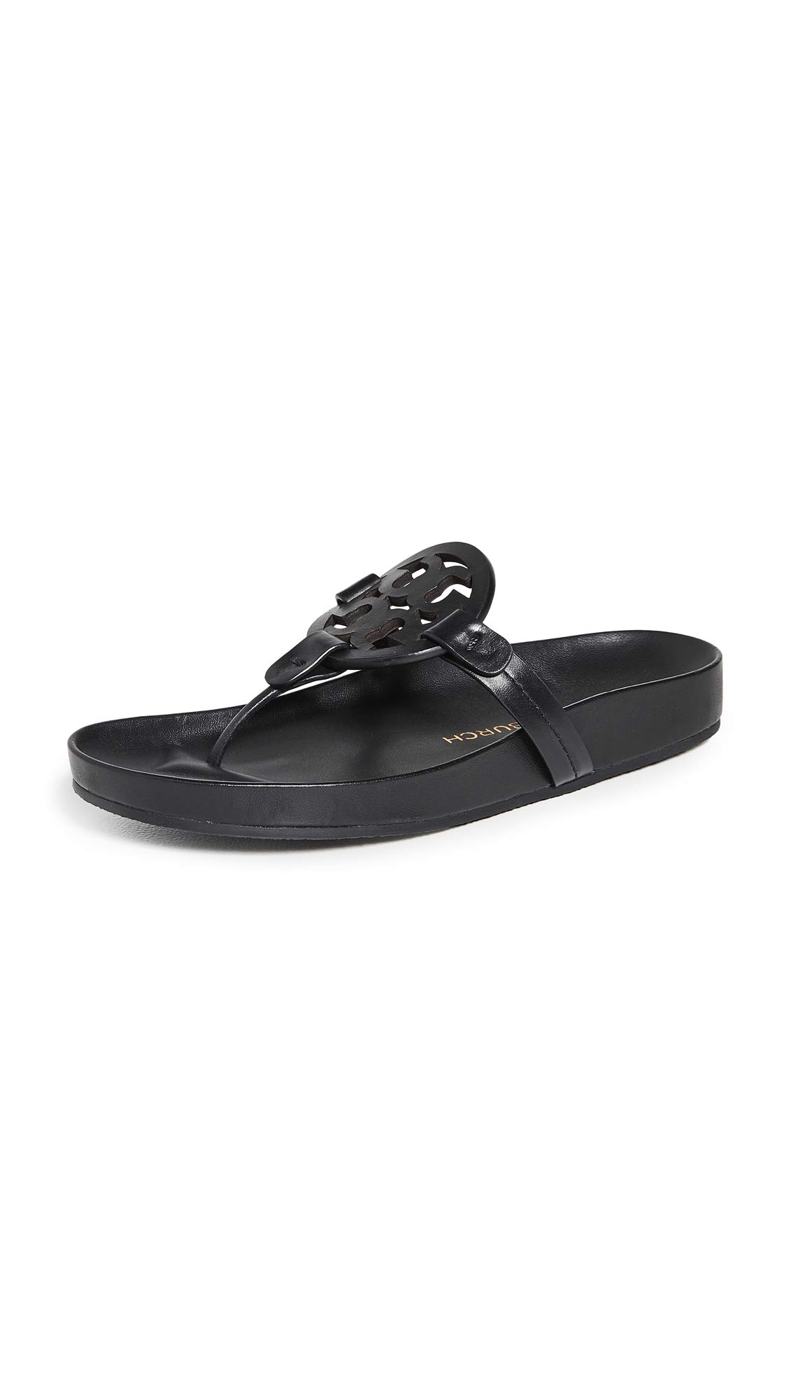 Tory Burch Women's Miller Cloud Sandals - Comfortable Leather Flip Flops for Summer, Beach & Casual Outings | Perfect for Vacation, Poolside & Everyday Wear