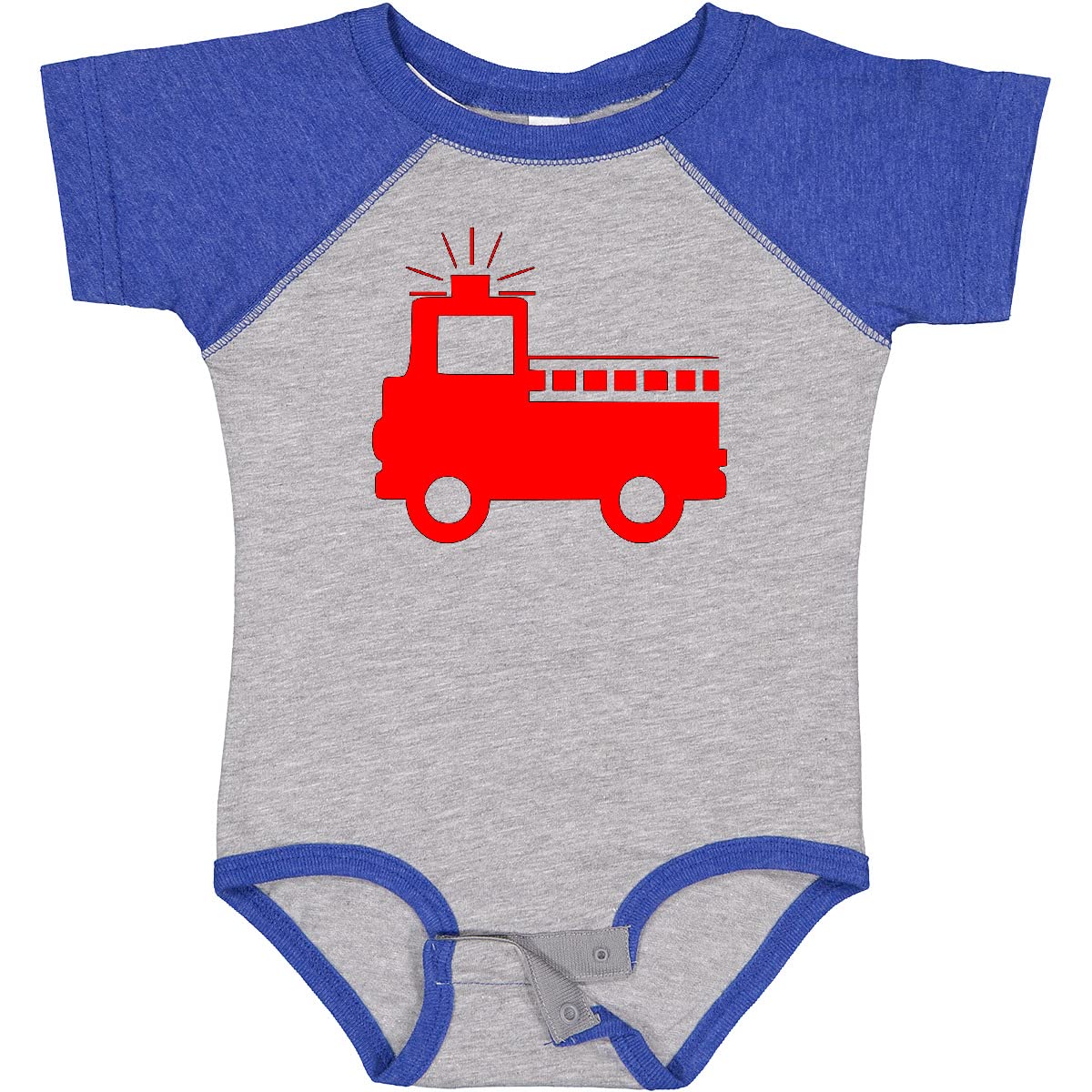 Inktastic Red Fire Engine Baby Bodysuit - Cute Infant Onesie for Boys & Girls | Perfect for Firefighter Theme Parties, Photo Shoots & Everyday Wear