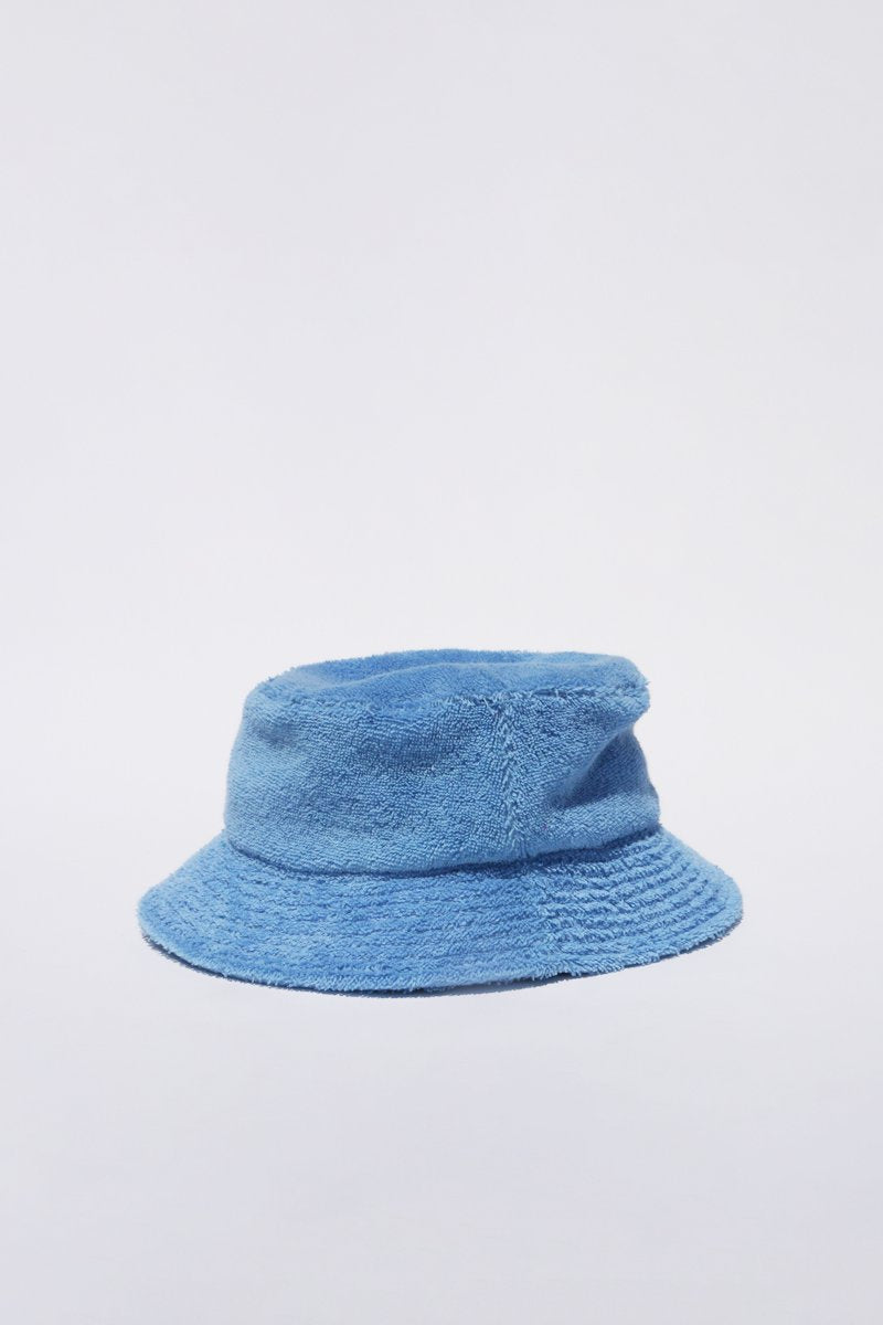 Lite Year Terry Bucket Hat for Men & Women - Soft Light Blue Cotton Summer Sun Hat for Outdoor Activities, Beach, Hiking, and Travel