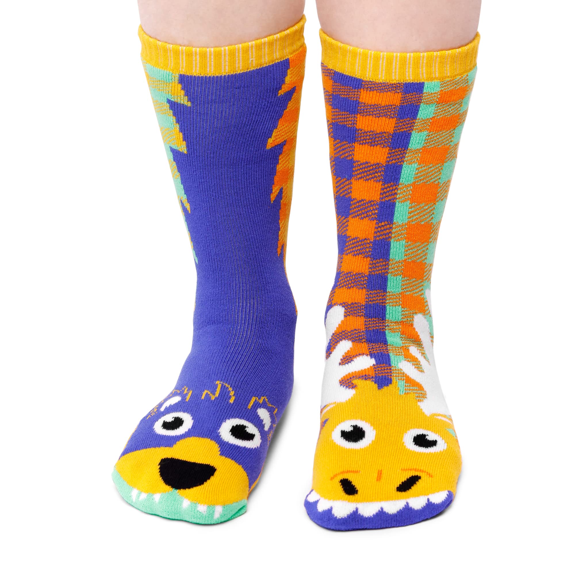 Funky Mismatched Animal Socks for Adults - Durable & Cozy Crazy Socks for Men & Women - Perfect for Outdoor Adventures, Gifts & Casual Wear
