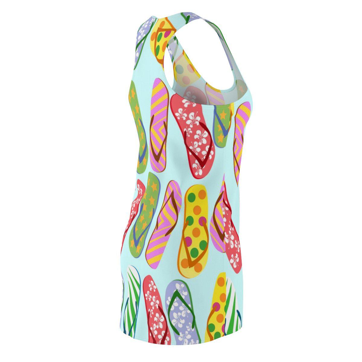Flip Flops Kinda Girl Dress - Women's Casual Summer Sundress for Beach, Vacation & Outdoor Wear