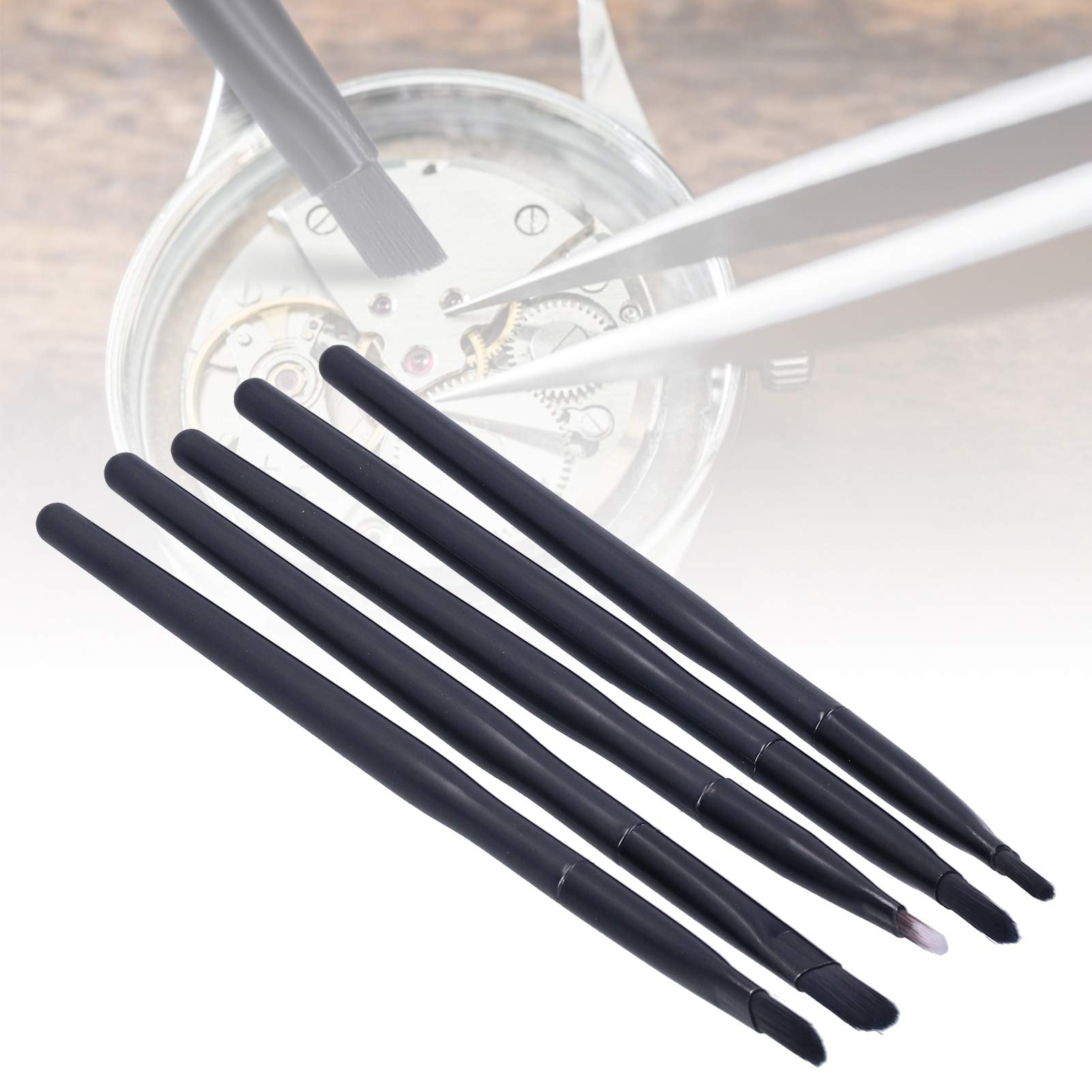 Premium Watch Cleaning Brush Set - Professional Wristwatch Movement & Small Parts Cleaning Tools with Storage Box | Dust Removal Kit for Watchmakers, Jewelers & Craft Enthusiasts | Perfect for Watch Repair, Jewelry Cleaning & DIY Maintenance