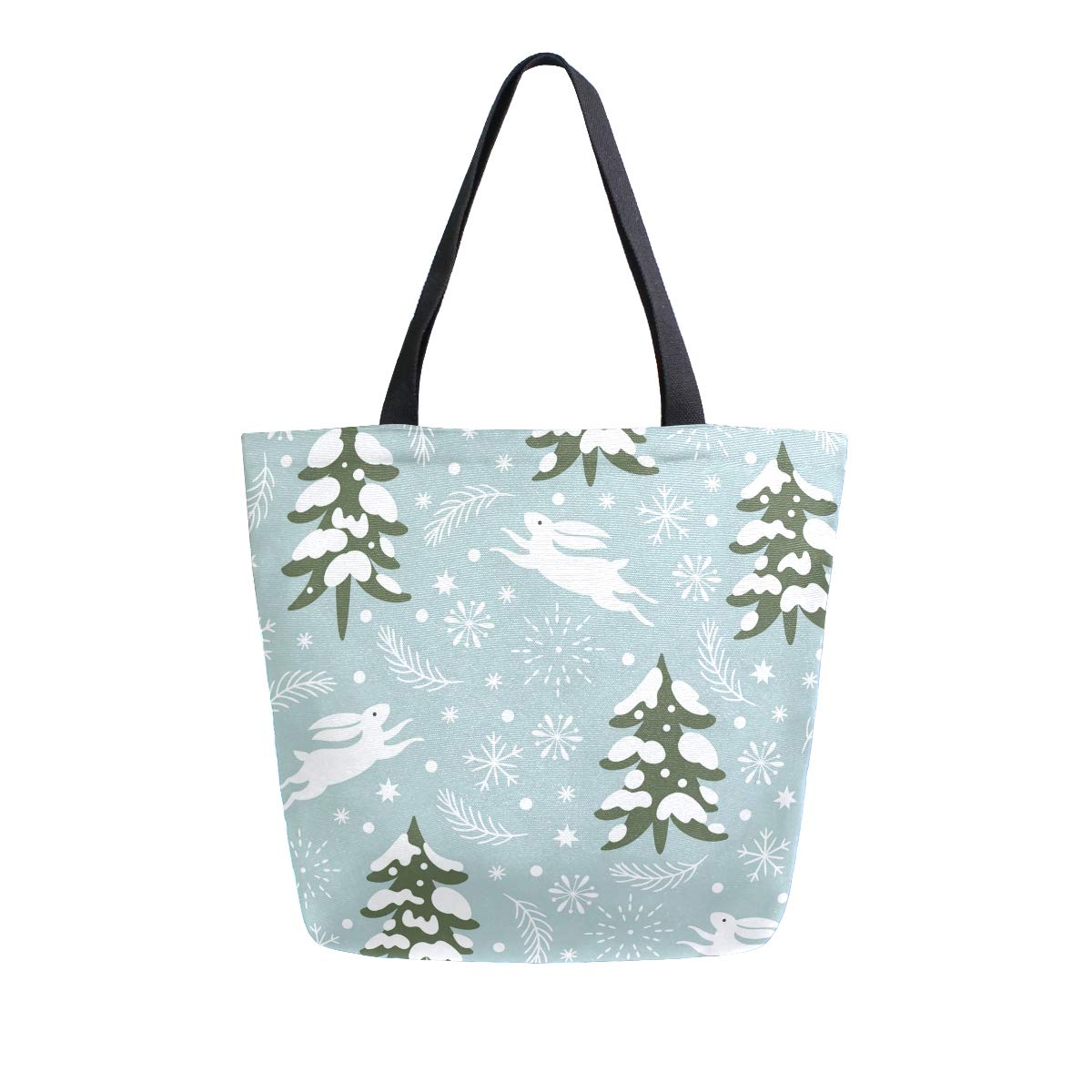 SUABO Reusable Canvas Tote Bag for Women - Eco-Friendly Grocery Shopping Bag, Durable & Stylish for Outdoor, Beach, Travel, and Daily Use