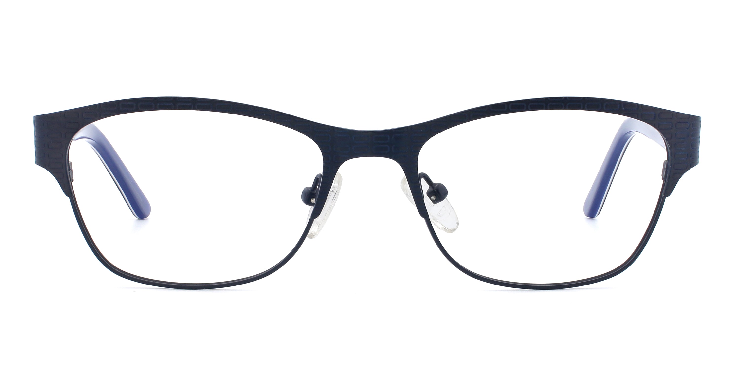 Stylish Checkered Pattern Rectangular Reading Glasses MW17014 - Perfect for Reading, Studying & Fashion Accessories