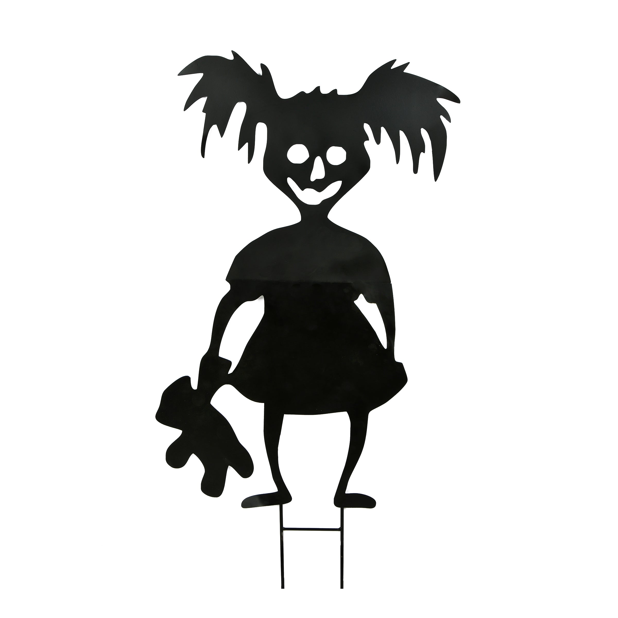 38 Inch Halloween Scary Girl Garden Stakes - Outdoor Lawn Decorations for Spooky Yard & Halloween Party Decor