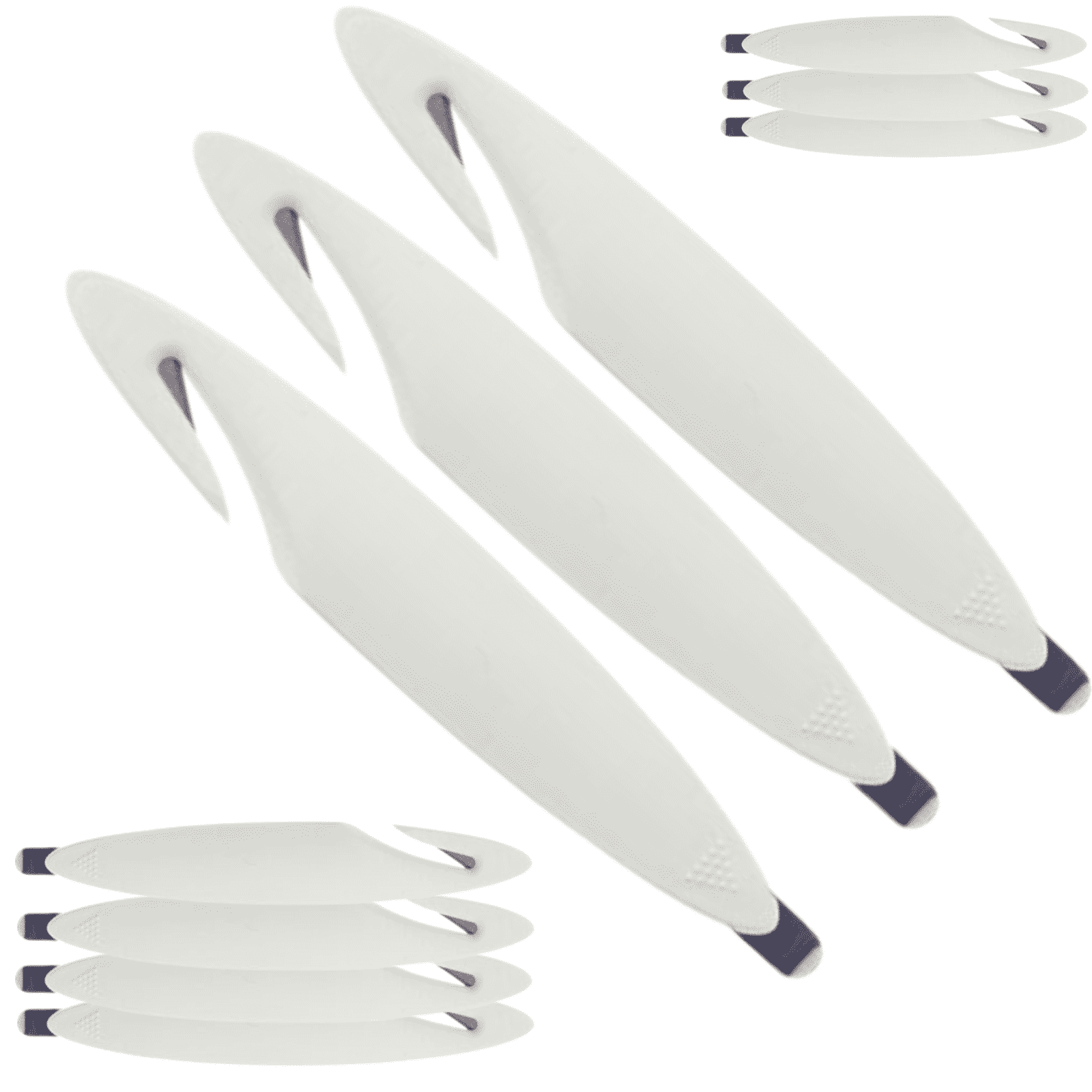 10-Pack Heavy Duty Bio Staple Remover & Letter Opener - Rustproof Office Tool for Mail, Boxes, Nails - Multi-Purpose Cutter & Puller (White) - Perfect for Offices, Mailrooms, and Home Organization