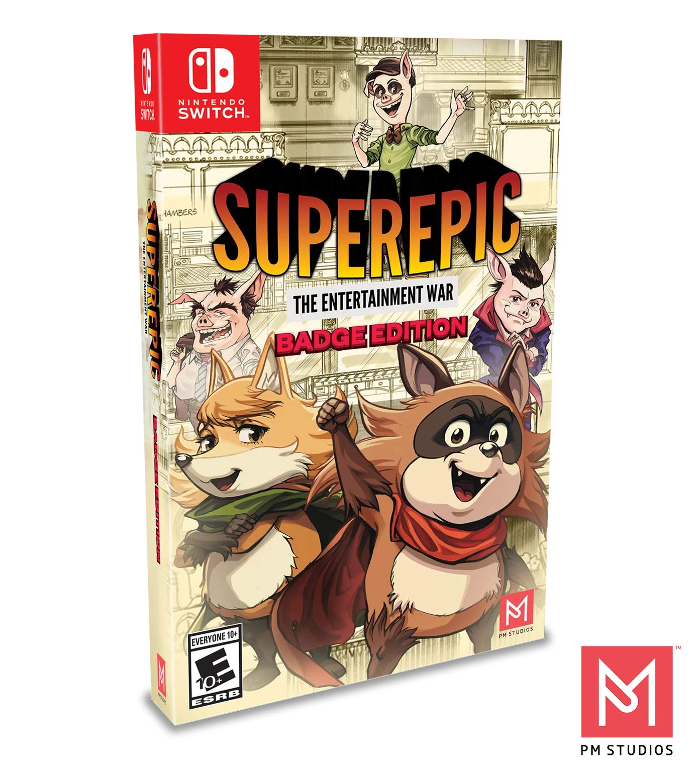 SuperEpic: The Entertainment War - Badge Edition | Collectible Gaming Merchandise for PC & Console Gamers | Perfect for Display, Gifts & Gaming Conventions