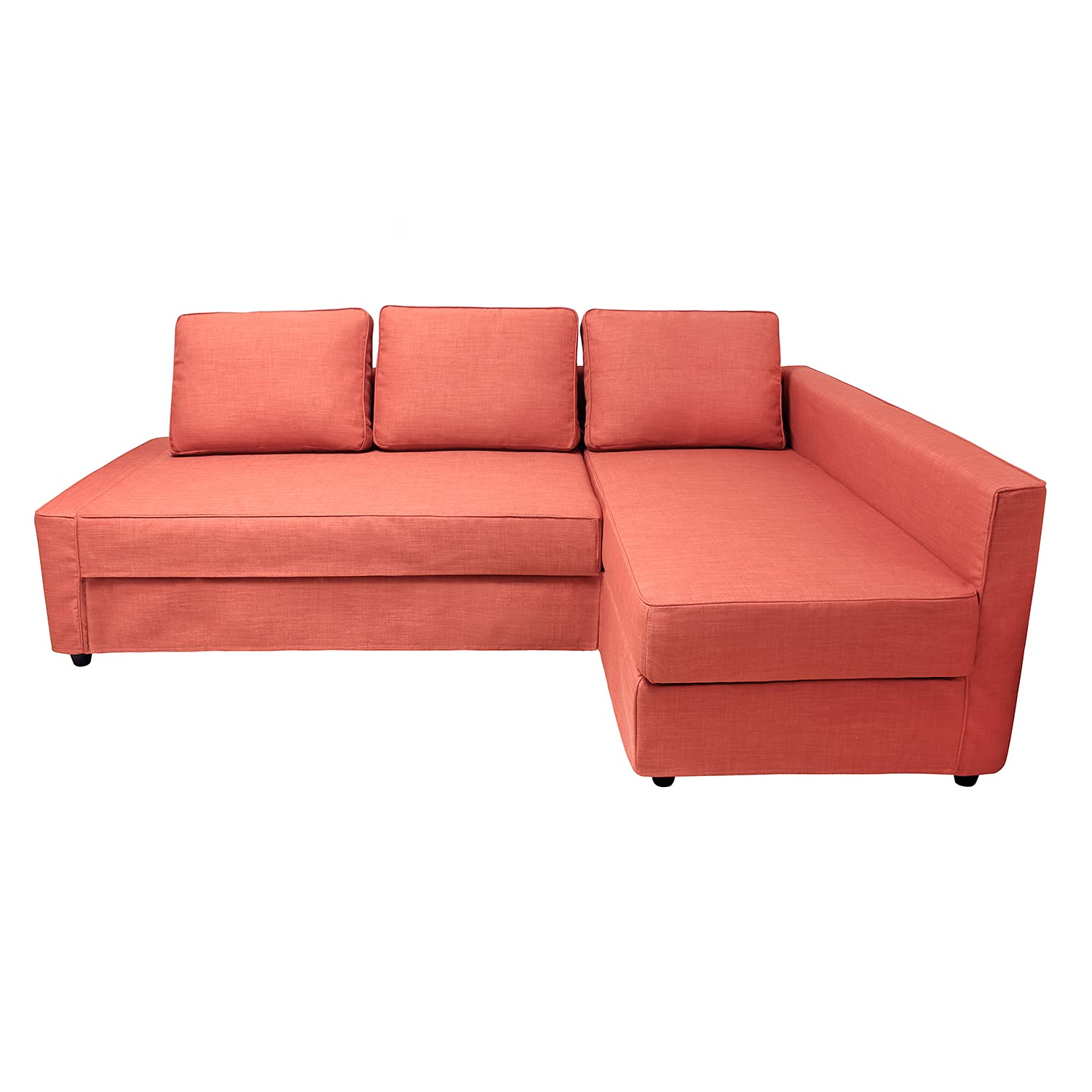 IKEA Friheten Sofa Bed Sleeper Cover - Stretchable Corner Couch Slipcover with Cushion & Pillow Covers (Right Chaise, Size S-24) - Perfect for Living Room, Small Apartment & Home Decor Protection