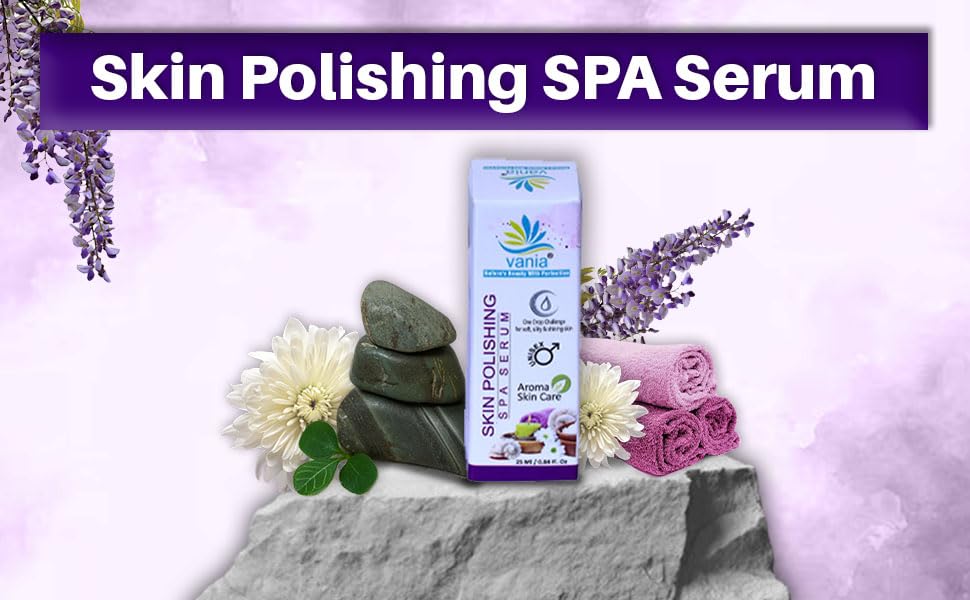Skin Polishing SPA Serum 25ml - Vitamin C Face Serum for Glowing Skin, Dark Spot Corrector with Geranium & Rosehip Oil | Night Repair Treatment for Radiant Complexion | Sulfate-Free, Paraben-Free Unisex Skincare | Perfect for Nighttime Routine & Anti-Aging Care