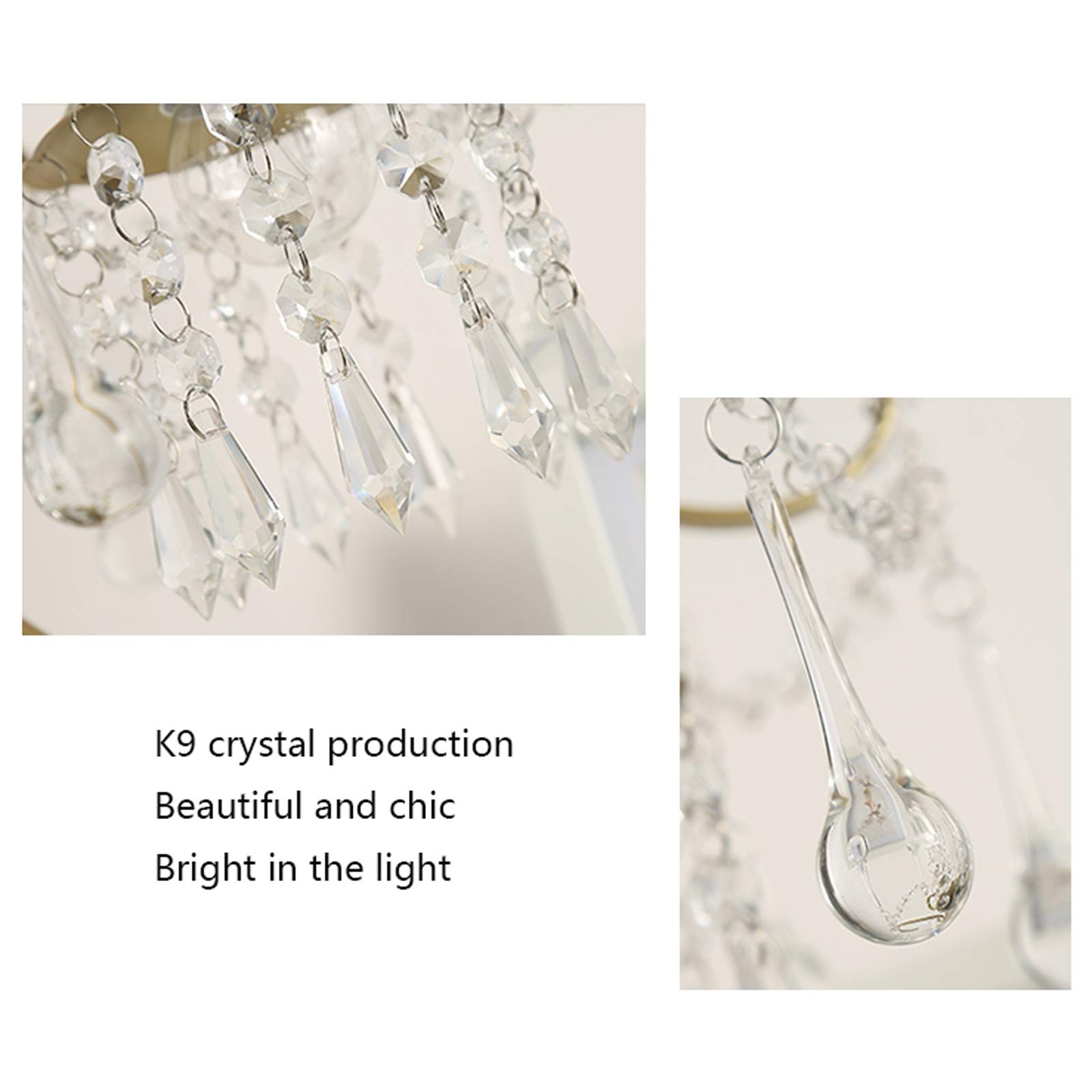 Luxury Crystal Table Lamp with Copper-Plated Base - 18.5