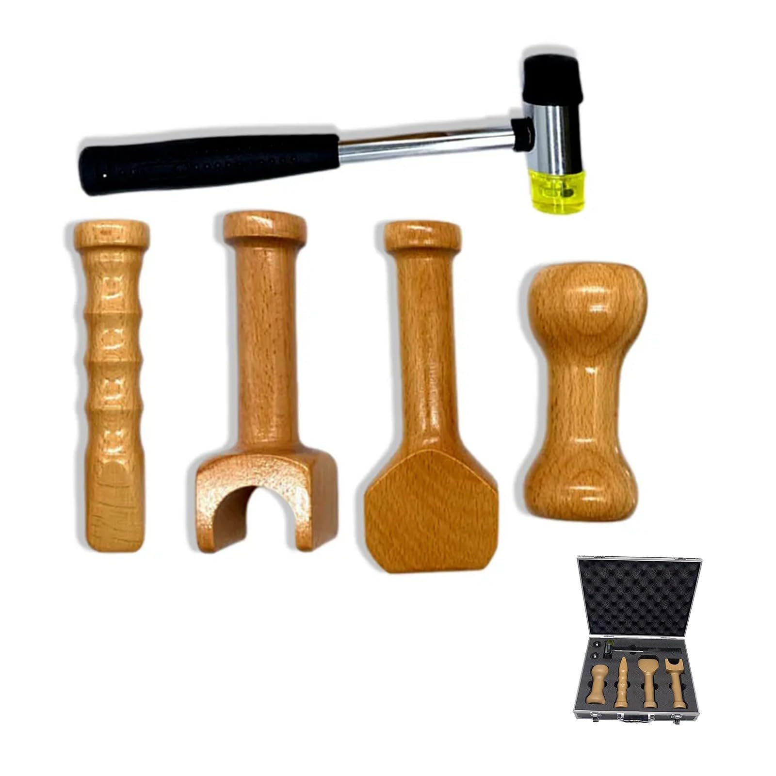 Professional Chiropractic Adjustment Tool Set - Manual Massage Device, Chiropractic Hammer & Chisel for Spinal Alignment & Pain Relief - Perfect for Home Use, Physical Therapy & Chiropractic Clinics