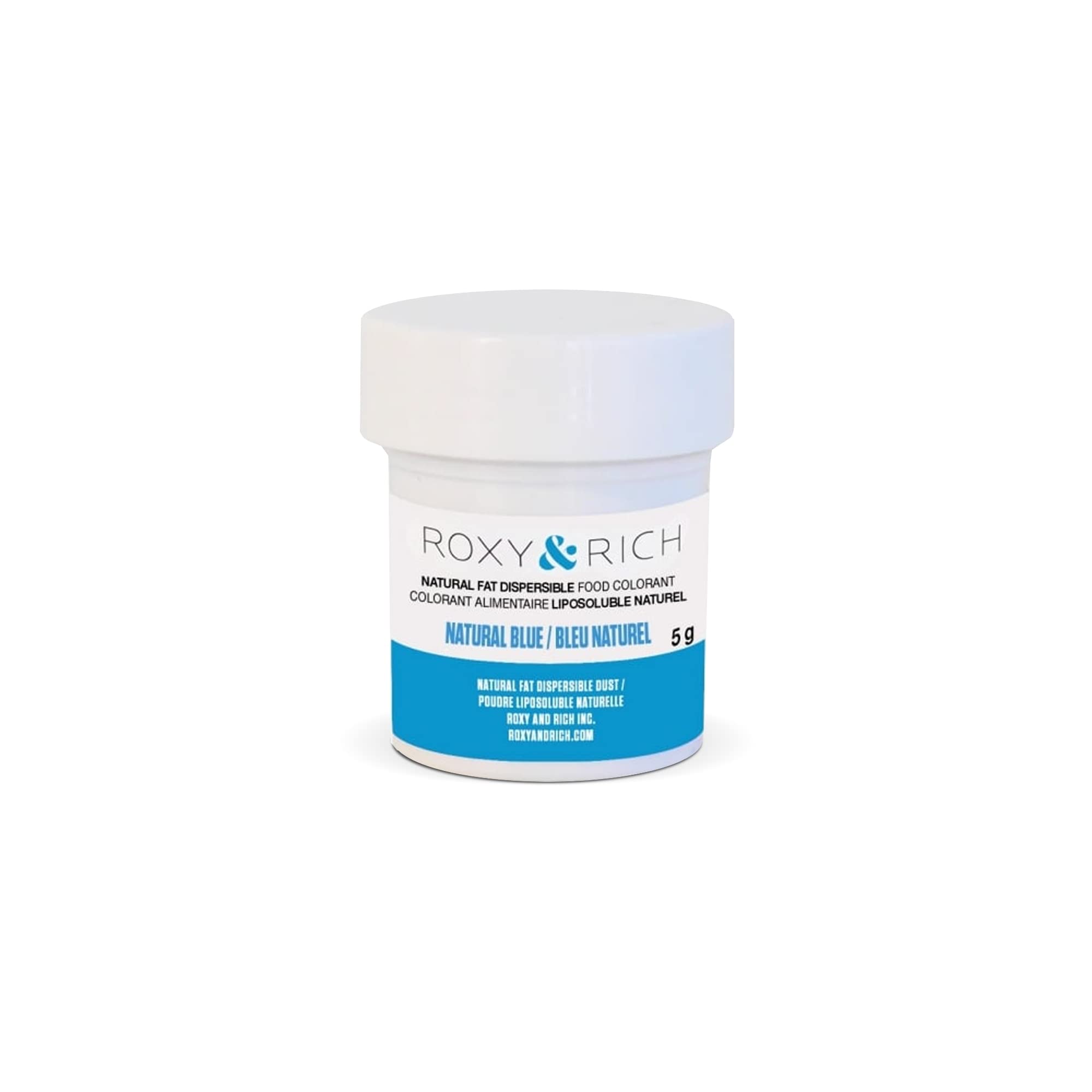 Premium Fat Dispersible Natural Blue Food Coloring (5g) by Roxy & Rich - Perfect for Baking, Cake Decorating & DIY Candy Making
