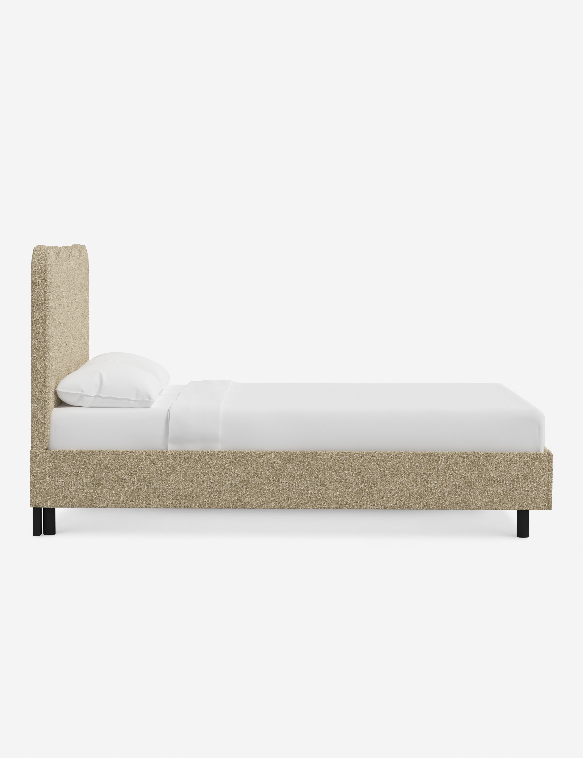 Modern Clementine Platform Bed Frame - Queen Size, Wooden Slat Support, Sturdy & Minimalist Design - Perfect for Bedrooms, Guest Rooms & Small Spaces