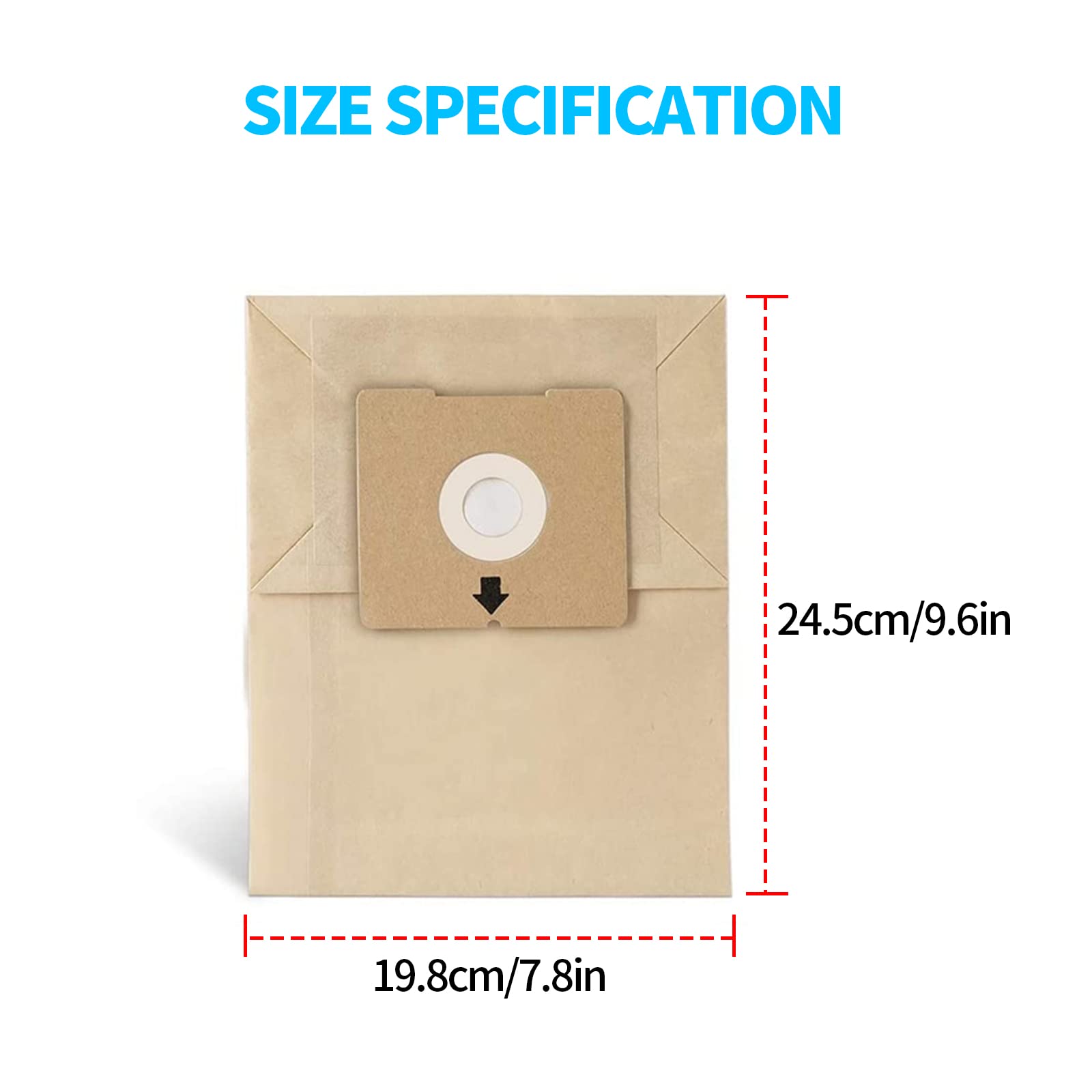 20PCS Replacement Vacuum Cleaner Dust Bags for Bissell Zing 4122 Series 2154A 2154W Canister Vacuum - Compatible with Part 2138425, 213-8425 - Perfect for Home Cleaning & Pet Hair Removal