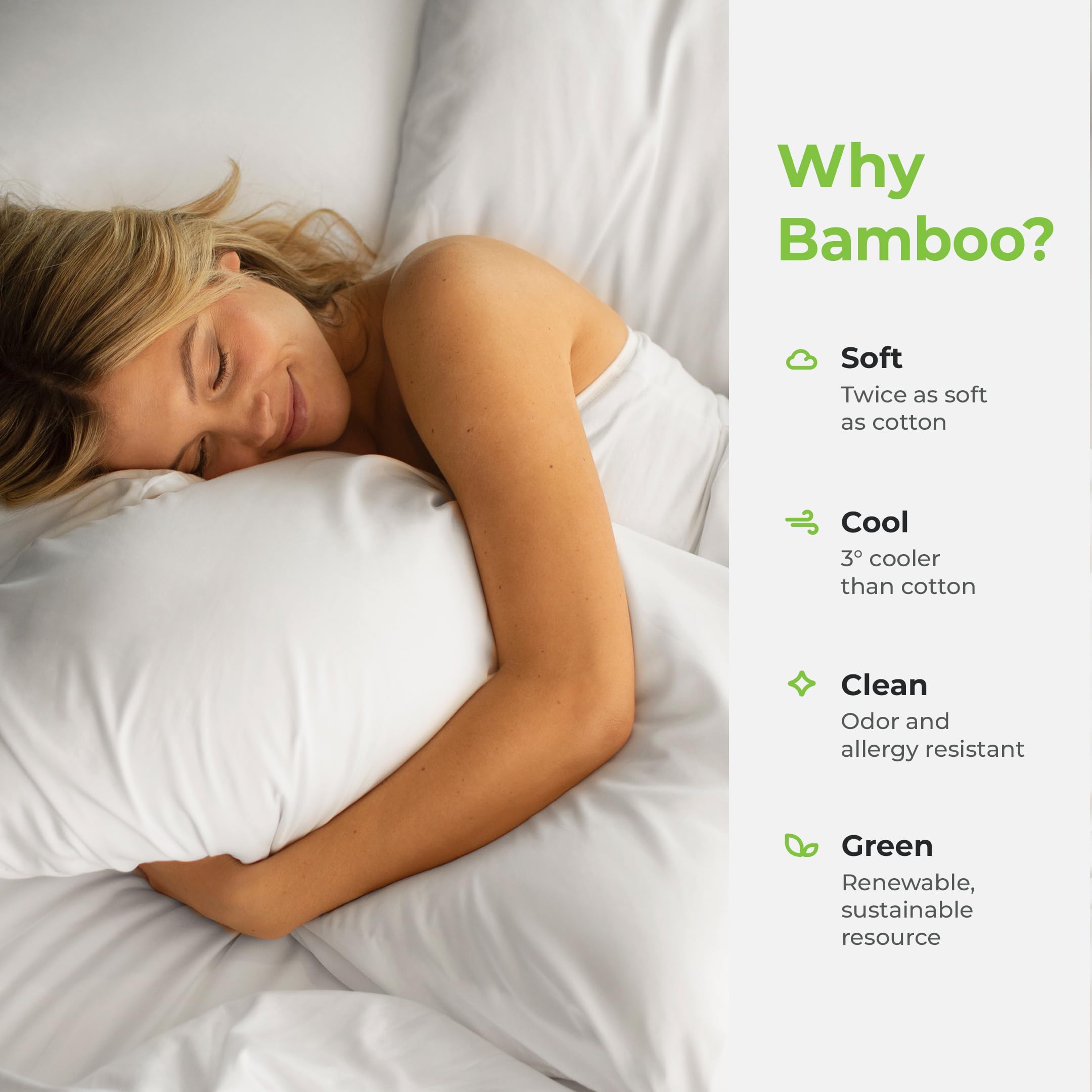 Cariloha Classic 4-Piece Twill Sheet Set - Full Size White Cooling Bamboo Sheets for Hot Sleepers with Corner Bands | Breathable & Soft Bedding for Summer Nights & All-Season Comfort