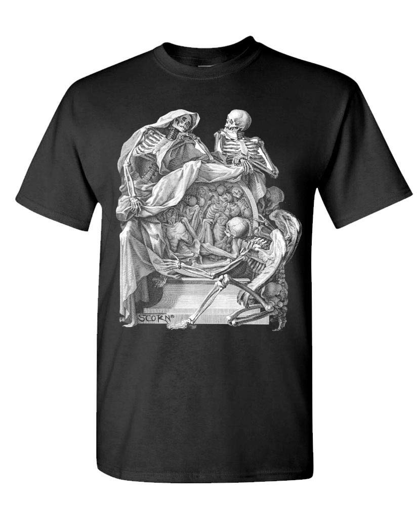 Scorn Bag O Bones V2 Graphic T-Shirt - Horror Game Merchandise for Fans - Perfect for Halloween, Cosplay, and Gaming Events