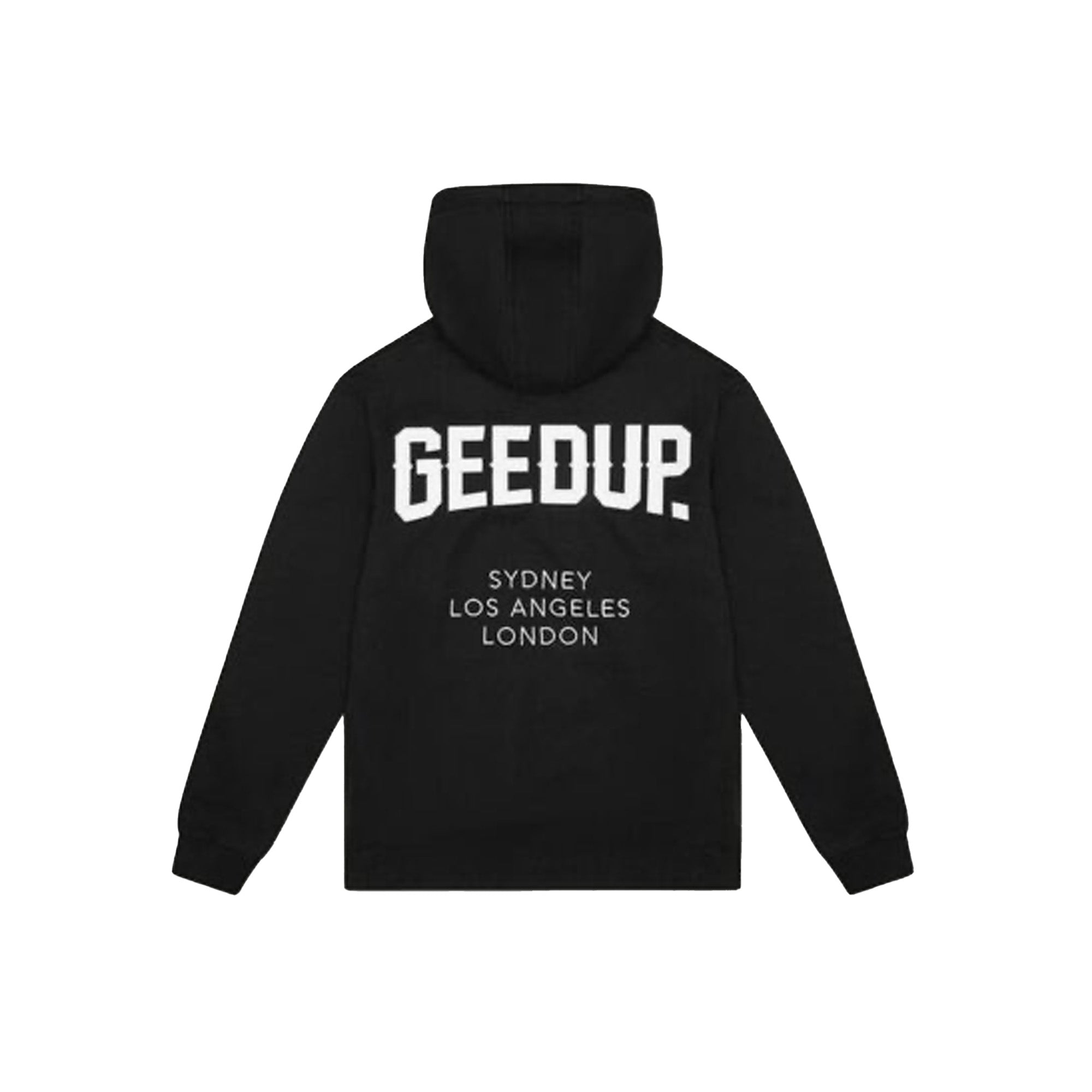 Geedup Cities Hoodie - Black & White Urban Streetwear for Men & Women | Perfect for Casual Wear, Gym, and Outdoor Activities