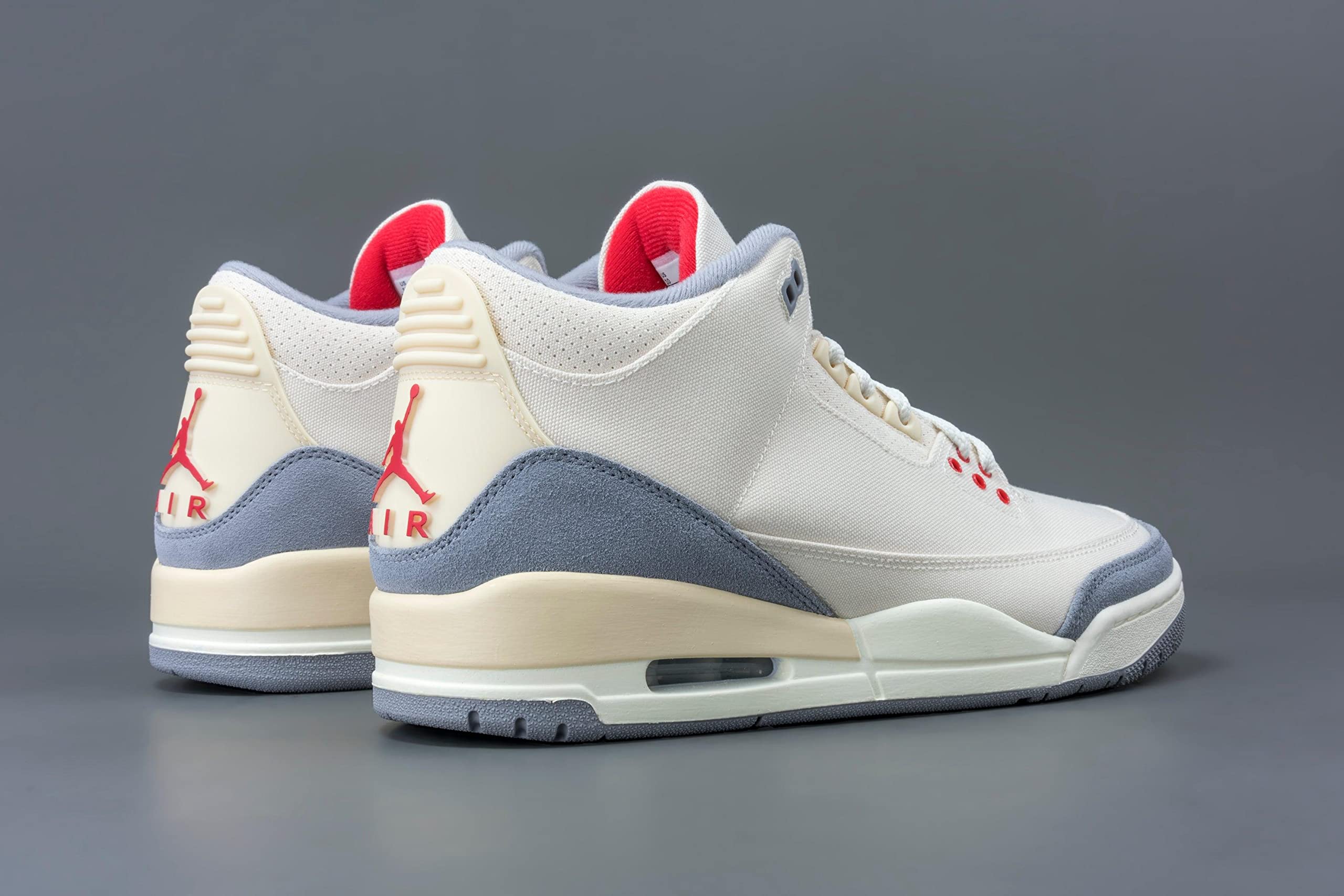 Nike Air Jordan 3 Retro Muslin Men's Basketball Shoes DH7139-100 - Premium White & Cement Grey Sneakers for Casual Wear, Street Style & Basketball Games