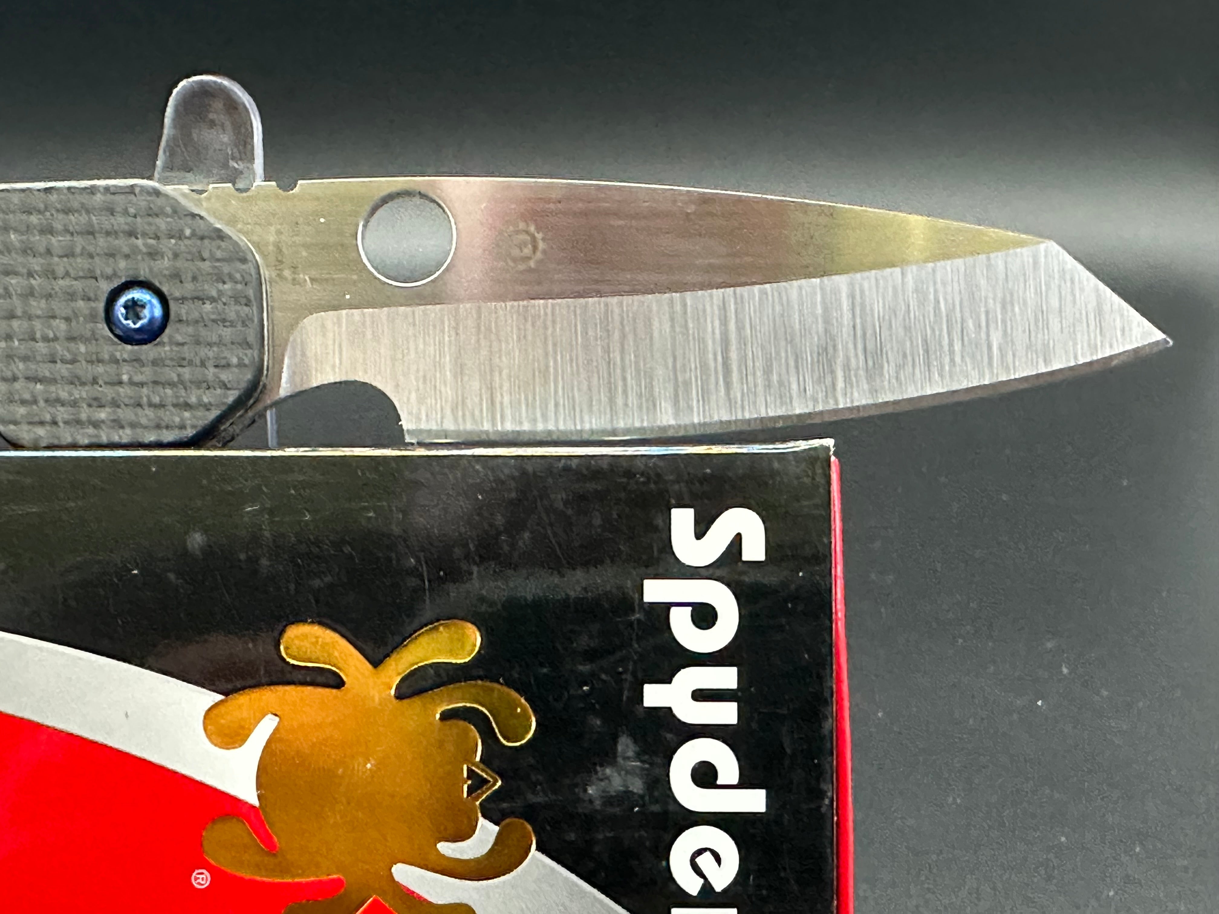 Spyderco Smock Folding Knife - CPM-S30V Steel Blade, Carbon Fiber Handle - EDC Pocket Knife for Outdoor, Camping, and Everyday Carry