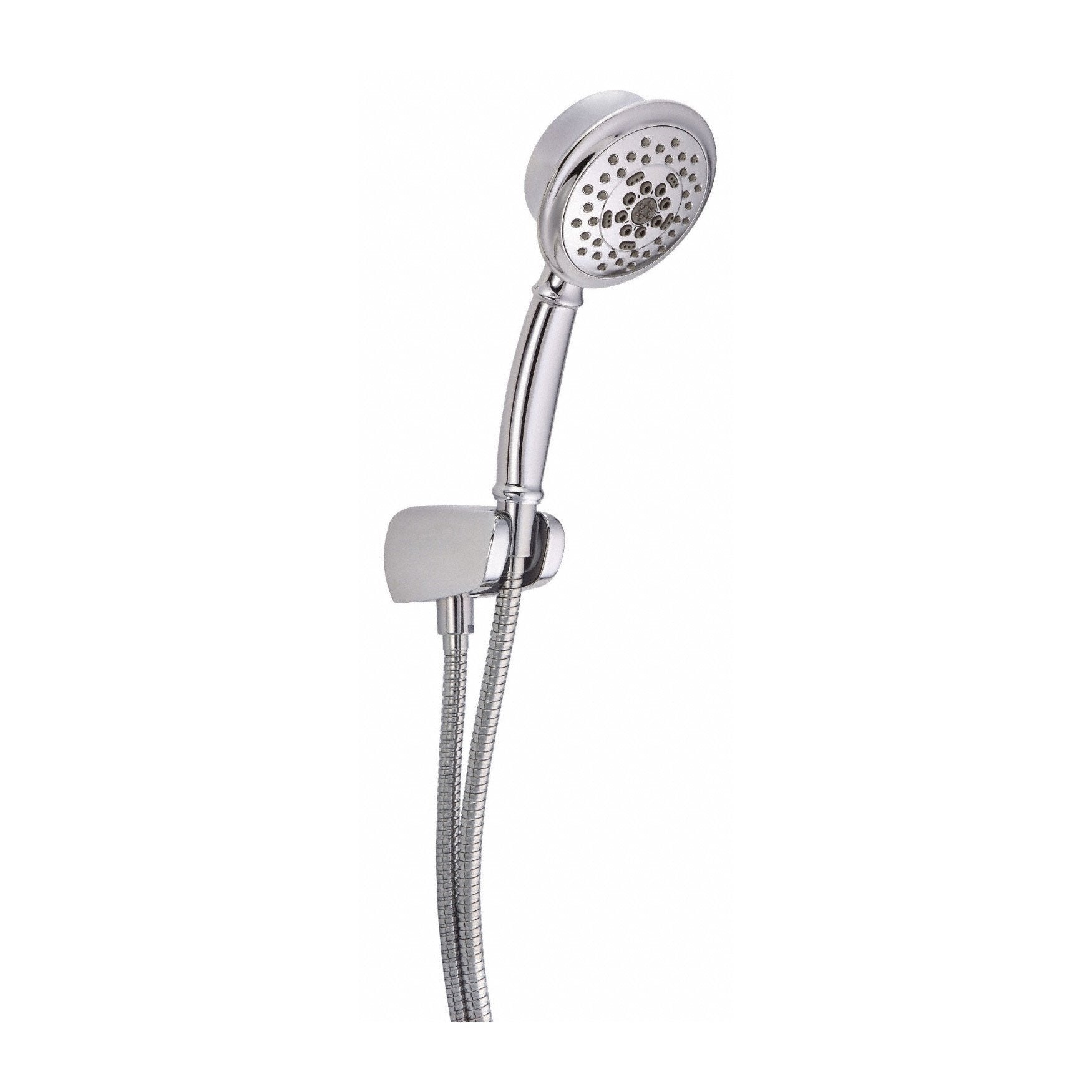 Danze Chrome Handheld Shower Head with Hose and Wall Mount Kit - High Pressure Water Saving Showerhead for Bathroom, Spa & Relaxation