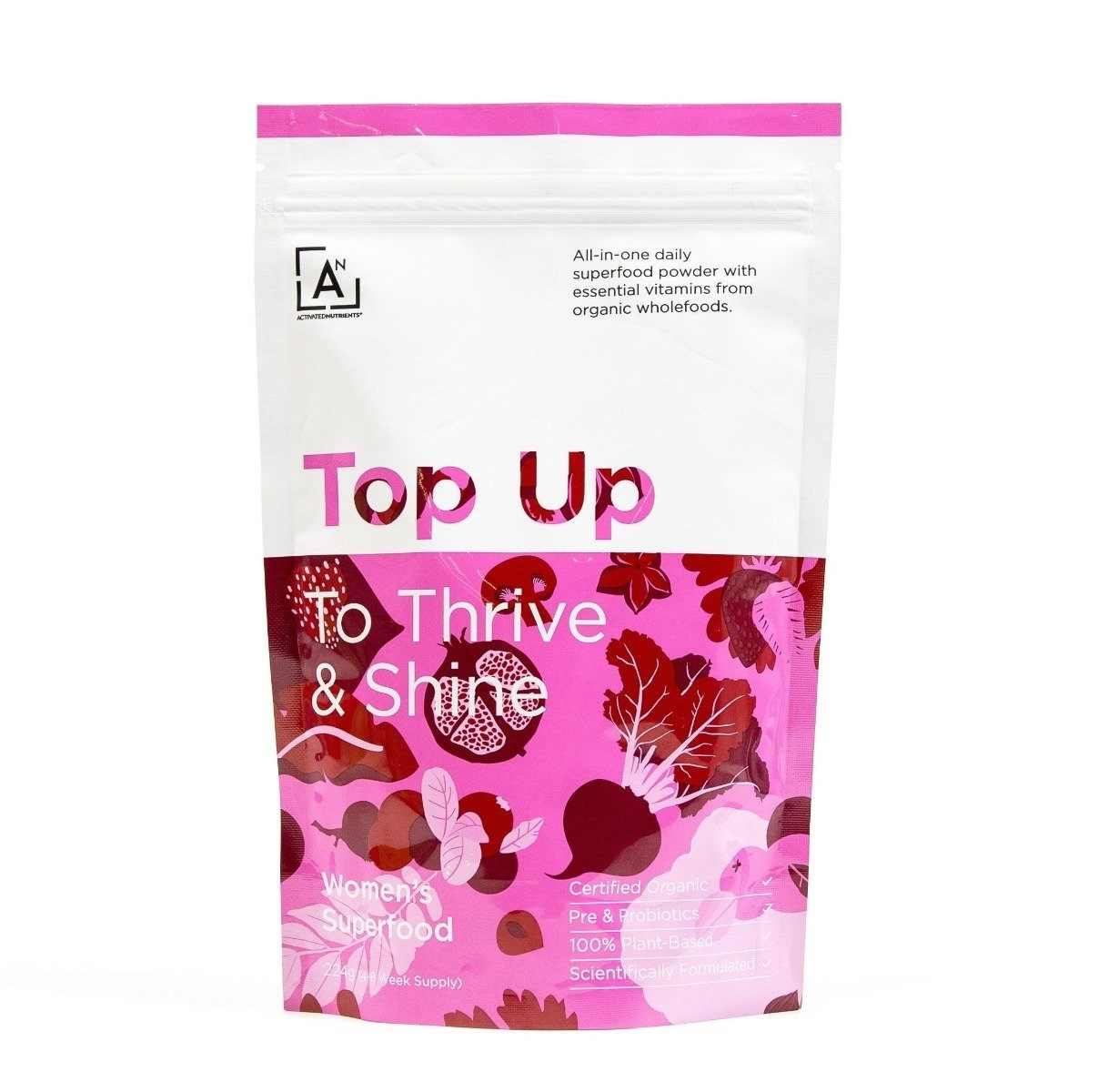 Organic Women's Superfood Powder with Activated Nutrients – Boost Energy & Vitality for Busy Lifestyles