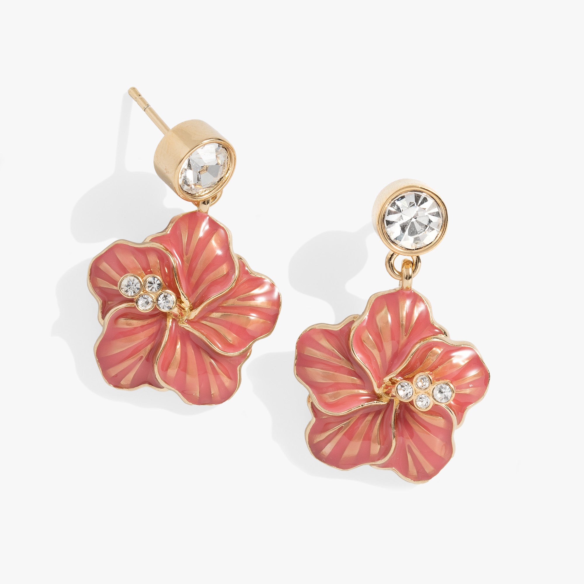 Exquisite Hibiscus Flower Drop Earrings for Women - Handmade Bohemian Dangle Jewelry - Perfect for Summer, Beach, and Boho Fashion