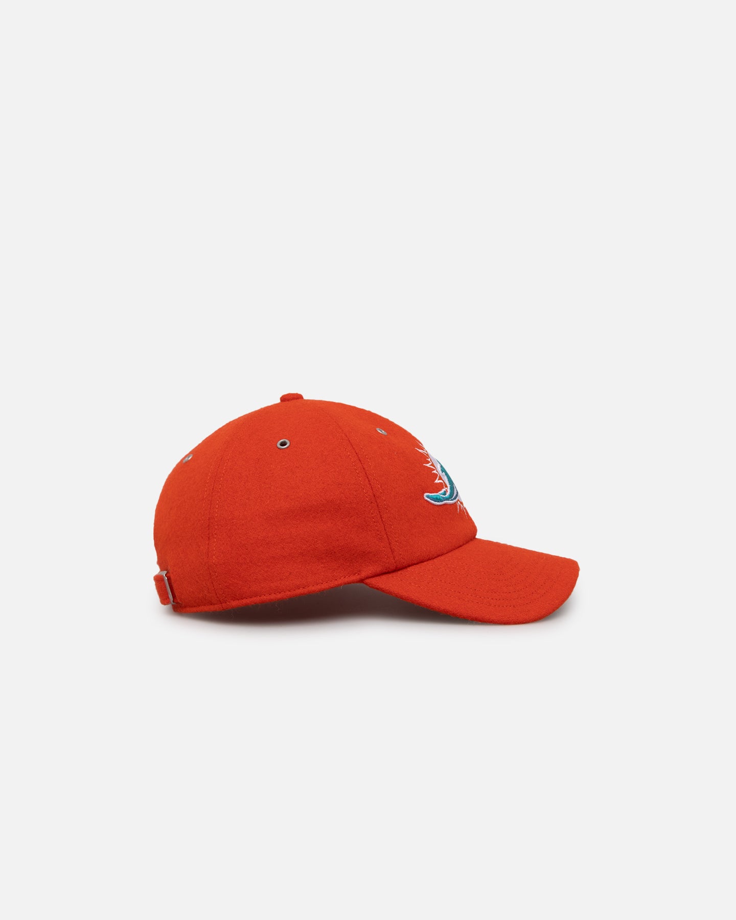 47 Brand Miami Dolphins Wooly Clean Up Strapback Hat - Adjustable Orange Snapback for NFL Fans - Perfect for Game Day, Tailgating & Sports Events