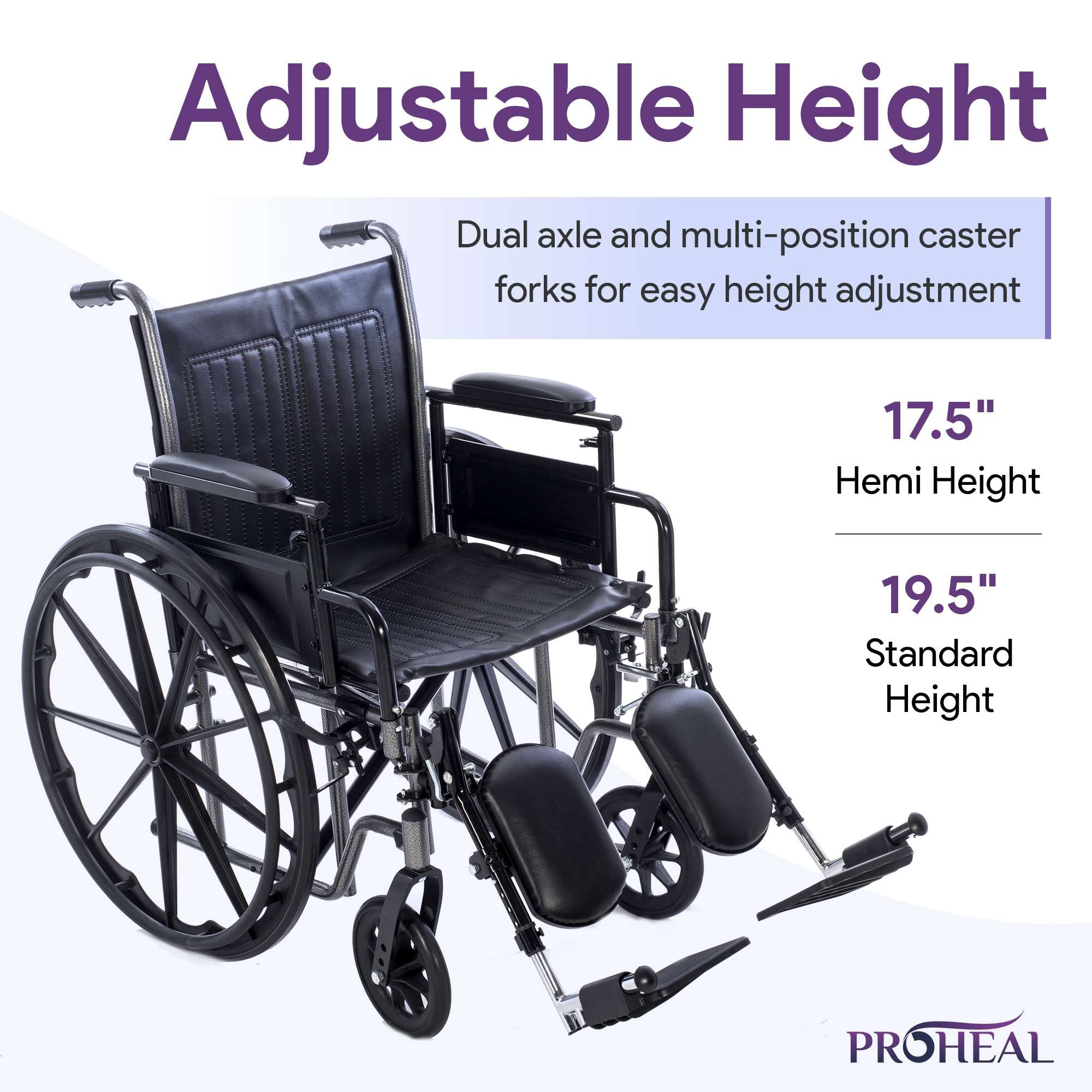 Lightweight Manual Wheelchair for Adults - 18
