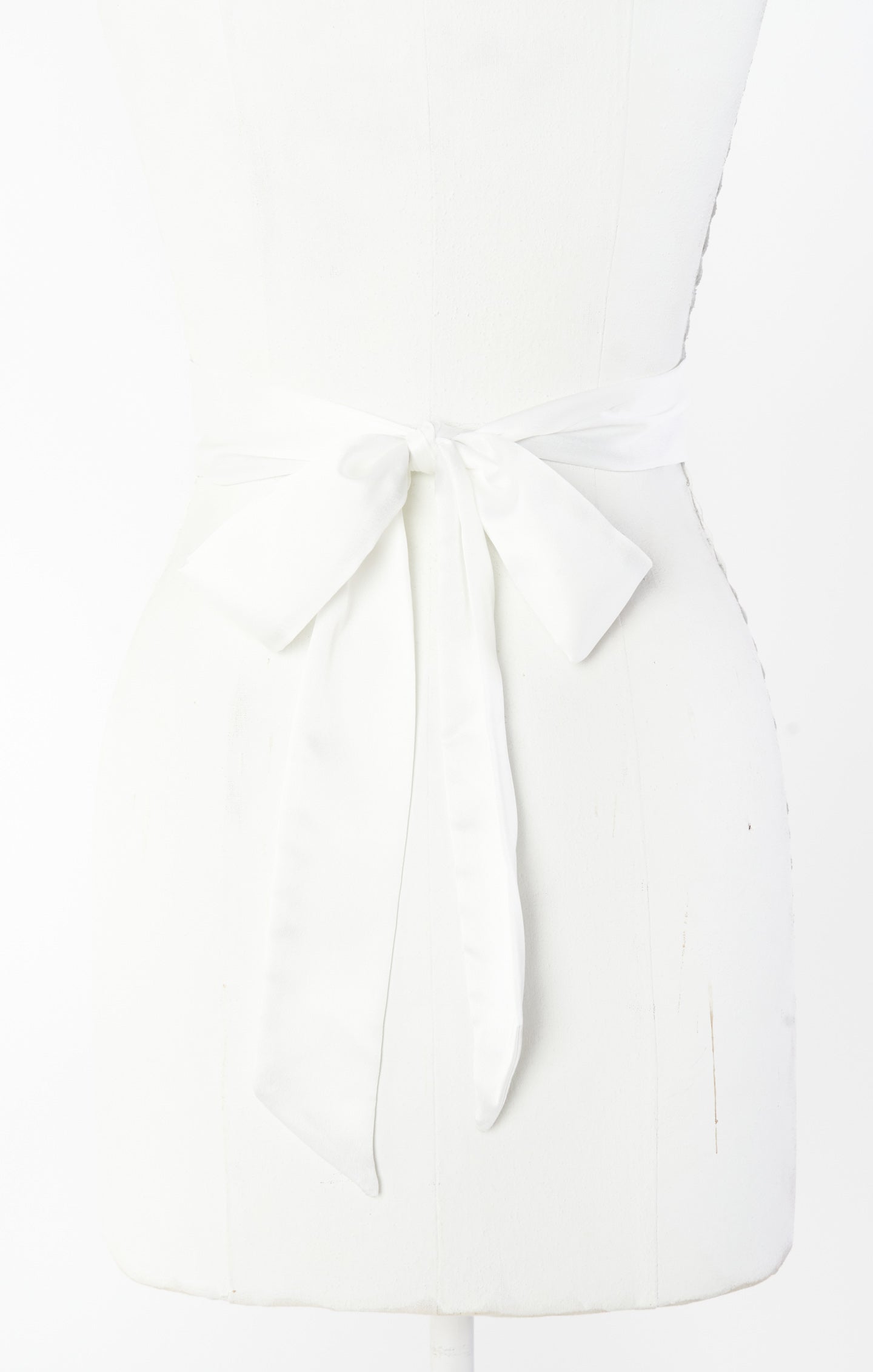Bridesmaid Sash - Ivory Luxe Satin Ribbon for Wedding Party, Bridal Shower & Bachelorette Accessories