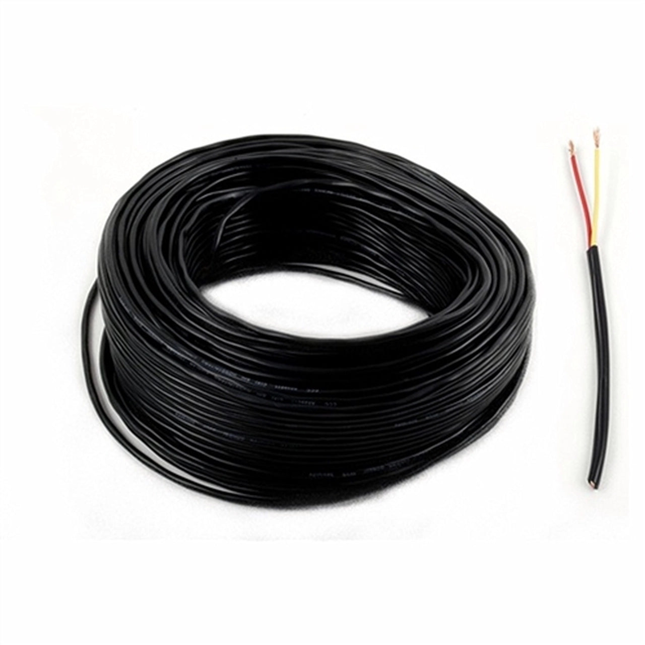 Aleko Black Stranded Wire LM152 - 2 Core 20 Feet Electrical Cable for Home Appliances, DIY Projects, and Outdoor Lighting Installations