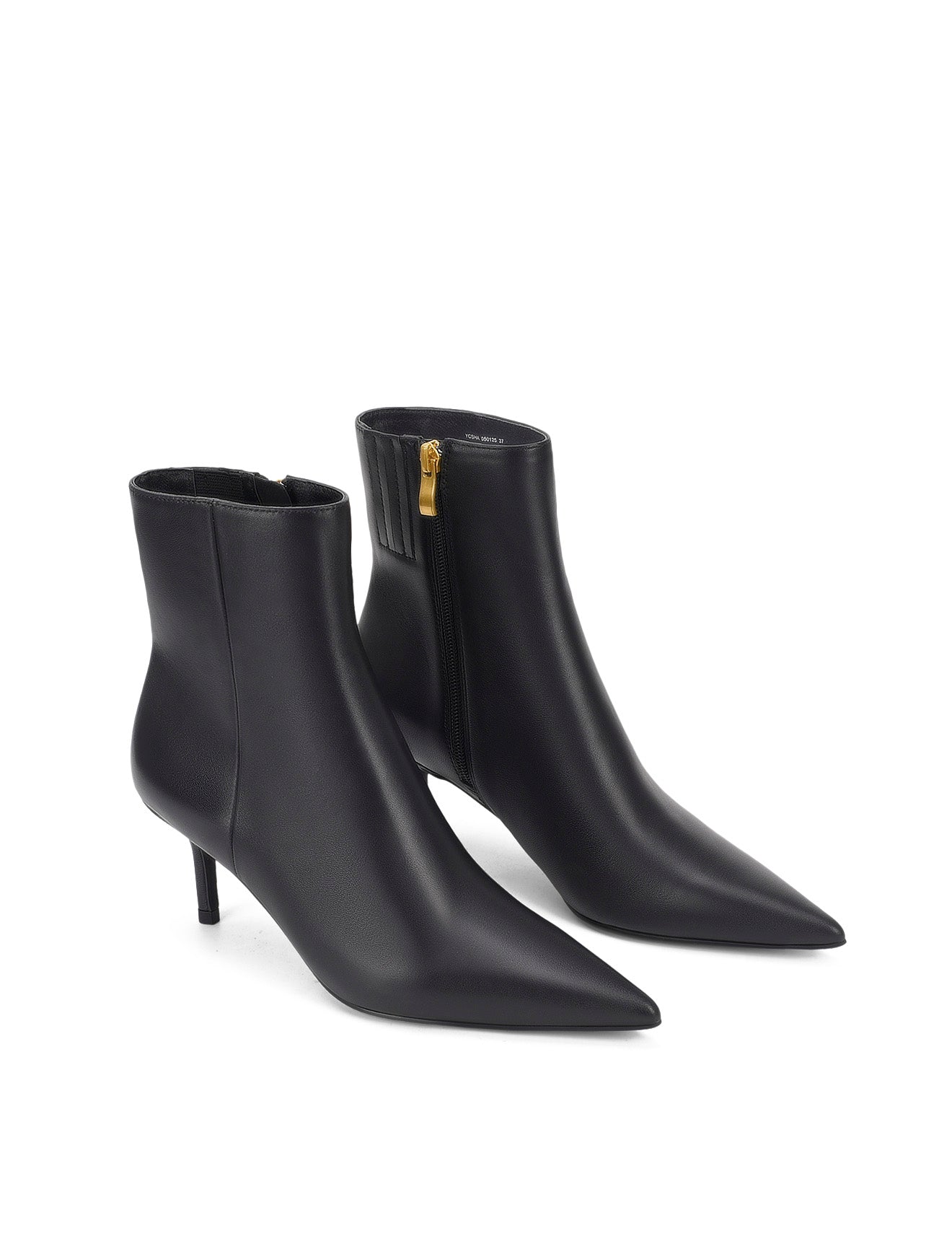 Yosha Women's Black Leather Ankle Boots - Stylish & Comfortable for Fall, Winter & Everyday Wear