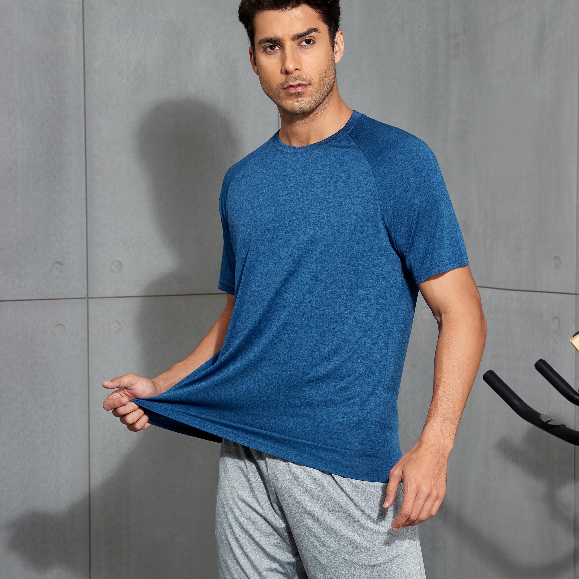 CE' CERDR Men's Quick Dry Workout Shirts - Performance Short Sleeve Athletic T-Shirts for Gym, Running & Outdoor Sports