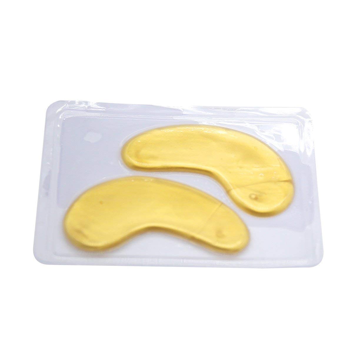 24K Gold Collagen Eye Masks - Anti Aging Gel Patches (20 Pairs) for Dark Circles & Wrinkles