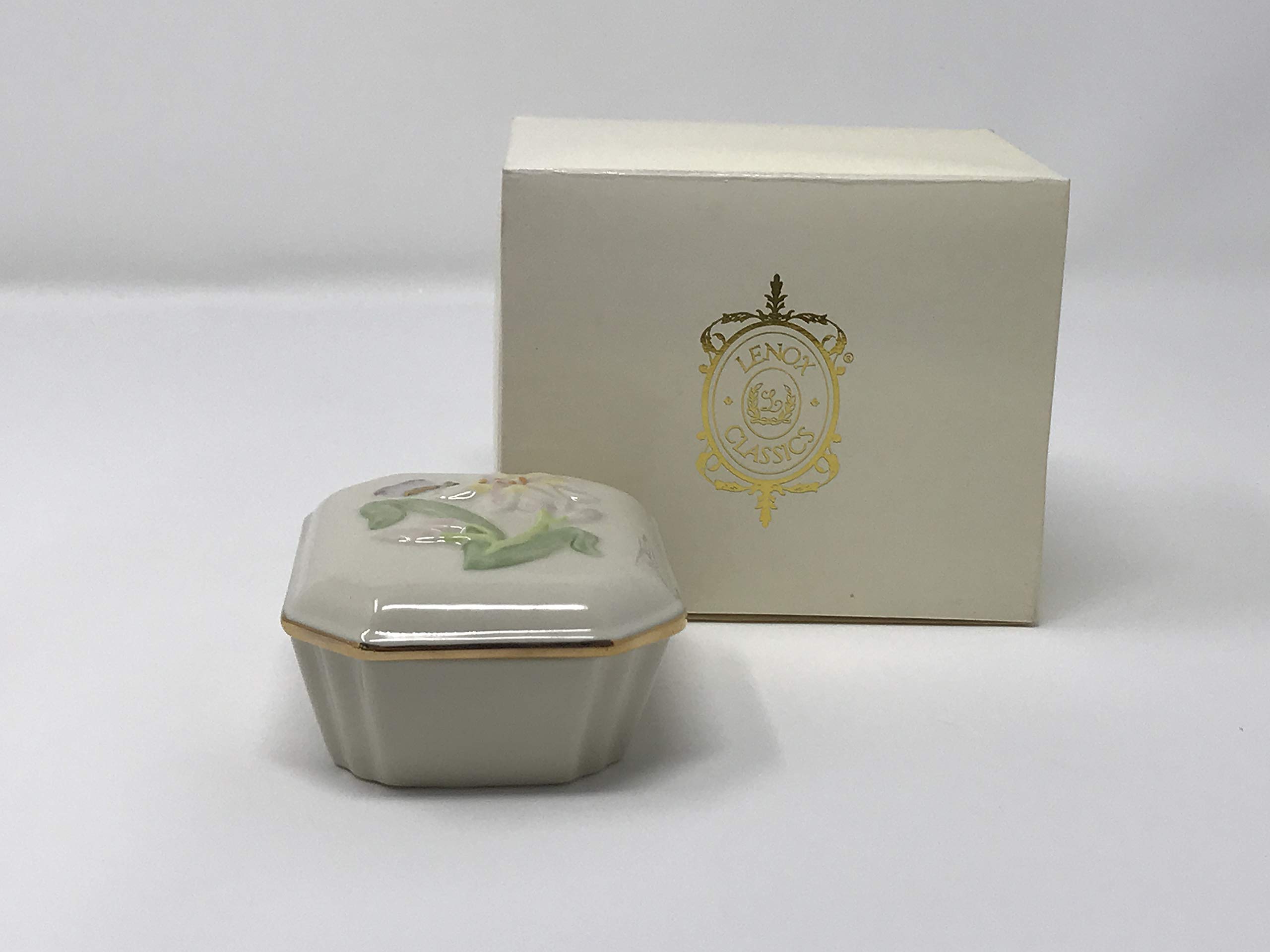 Lenox The China Tiger Lily Box - Elegant Porcelain Decorative Box for Home Decor, Gift Giving & Collectibles | Perfect for Jewelry Storage, Display & Special Occasions