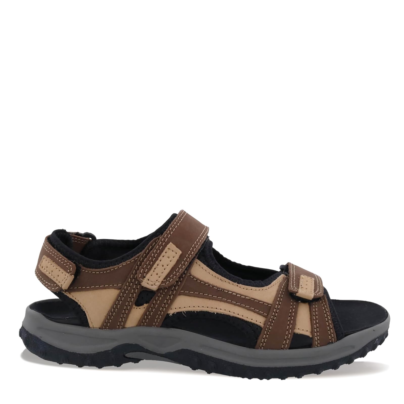 Drew Shoe Men's Warren Leather Open Toe Sport Sandals - Comfortable & Durable Walking Sandals for Outdoor Activities, Travel & Casual Wear
