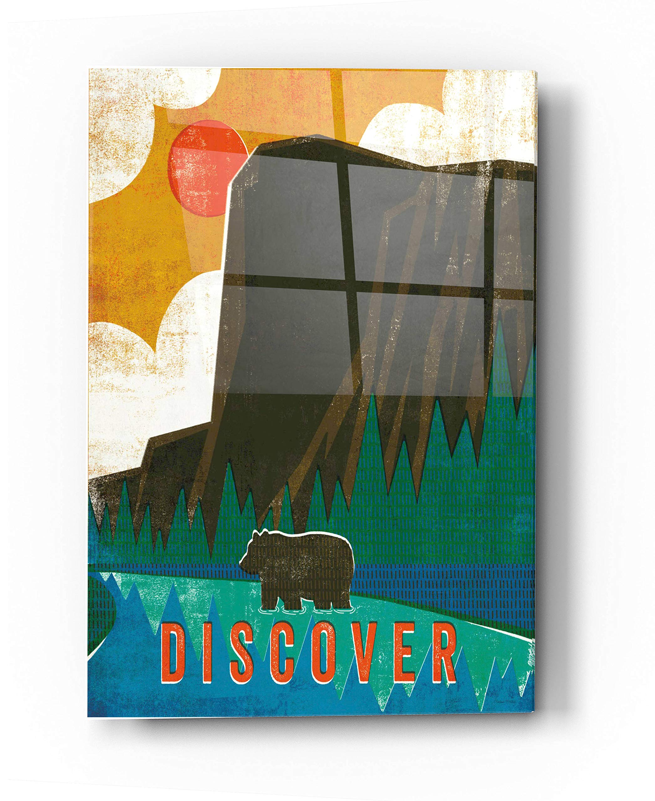 Epic Art 'Big Sky IV' by Michael Mullan - Premium Acrylic Glass Wall Art 24x36 Inches - Modern Home & Office Decor for Living Room, Bedroom, or Office Space