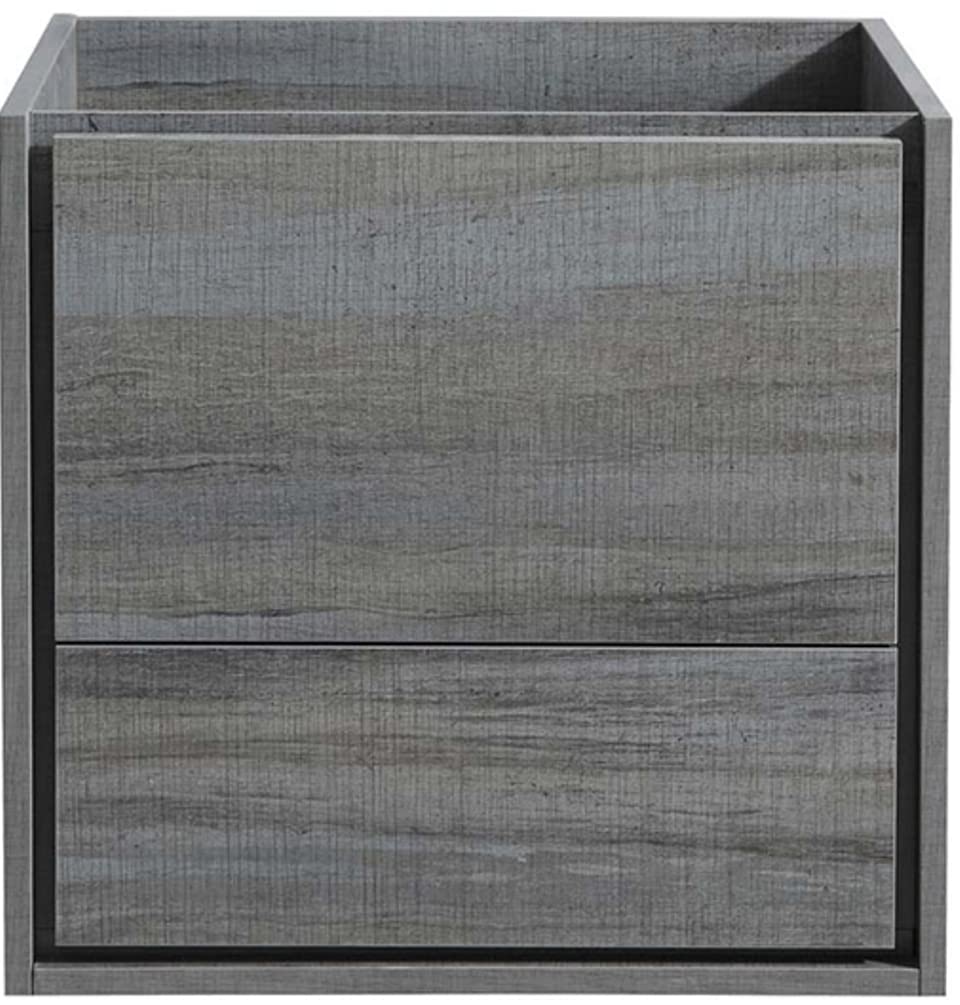 Fresca Catania 24 Inch Modern Wall Mounted Bathroom Vanity in Ocean Gray - Sleek Storage Cabinet for Small Bathrooms (Sink Not Included) | Perfect for Powder Rooms, Guest Baths & Contemporary Home Decor