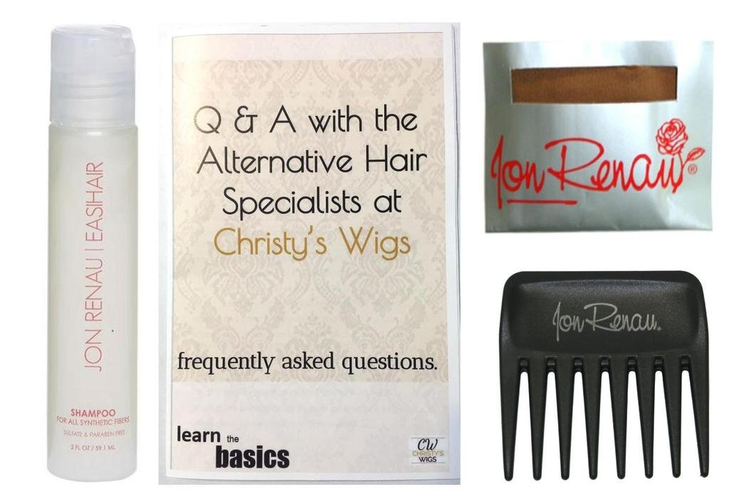 Amore Codi Wig with 15-Page Christy's Wigs Q&A Booklet, 2oz Travel Size Wig Shampoo, Wig Cap & Wide Tooth Comb - Creamy Blonde | Perfect for Cosplay, Costume Parties & Everyday Wear