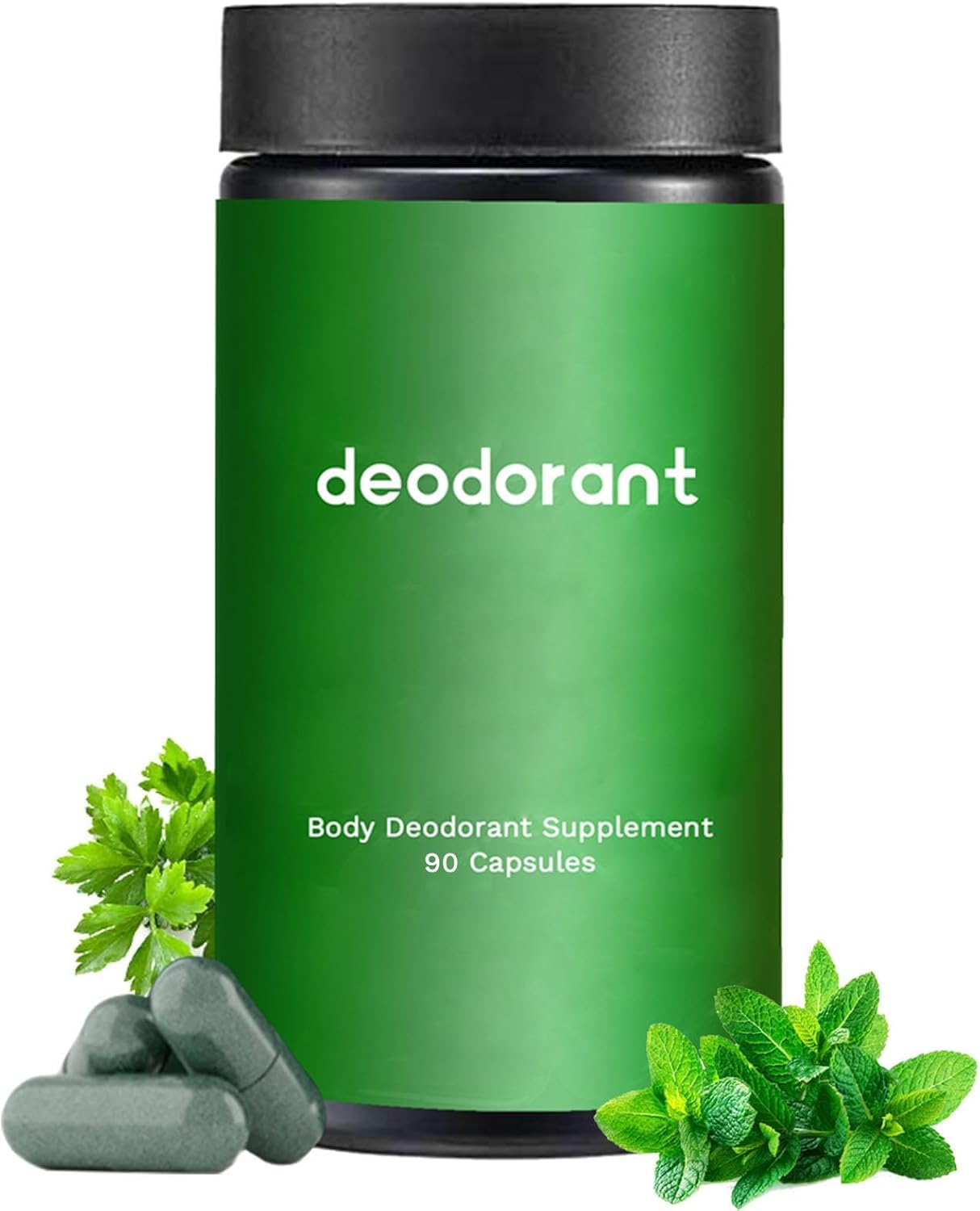 Natural Body Deodorant Capsules for Men & Women - 90 Count Internal Odor Control Supplement | Supports Freshness for Active Lifestyles, Travel & Daily Use