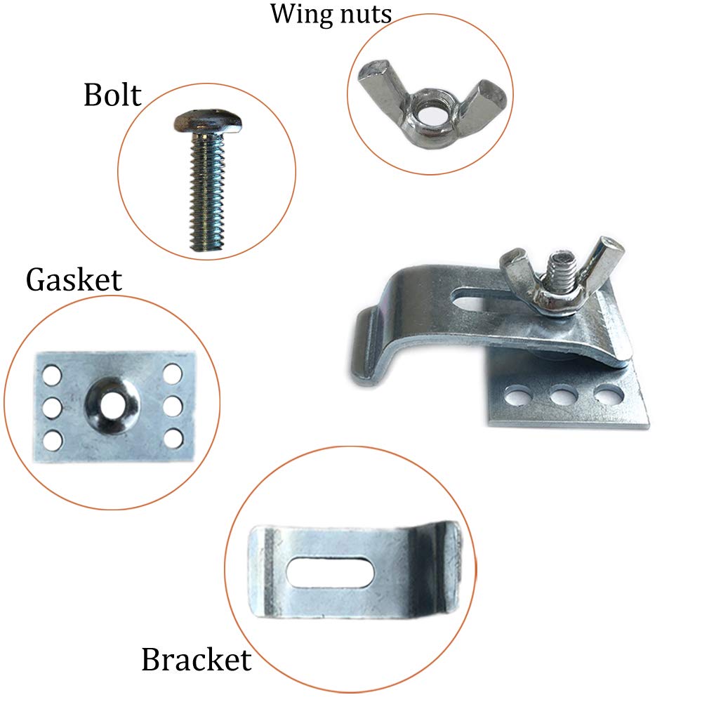 Epoxy Undermount Sink Clips 10-Pack - Kitchen & Bathroom Support Brackets for Secure Installation