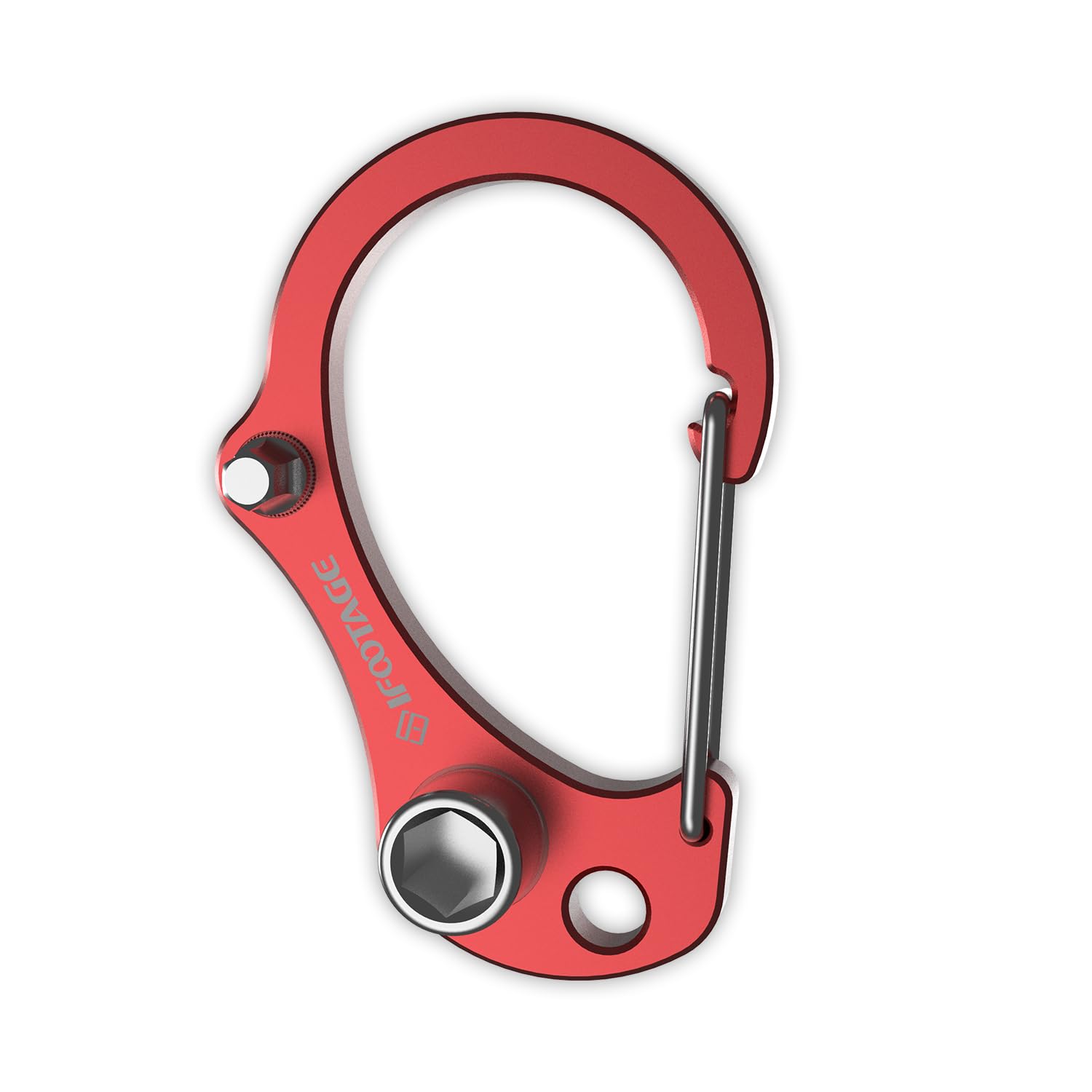 iFootage Red Tool Hook with 4mm Hex Wrench & 7mm Hex Socket - Professional Camera Tripod & Monopod Accessory Kit for Quick Release Plate & Screw Adjustments - Perfect for Photography, Videography & Studio Equipment Maintenance