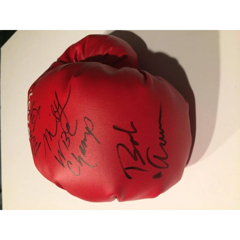 Authentic Floyd Mayweather, Freddie Roach & Michael Buffer Signed Boxing Glove with JSA COA - Collectible Memorabilia for Boxing Fans & Sports Enthusiasts - Perfect for Display in Man Cave, Sports Bar or Gift for Fight Fans