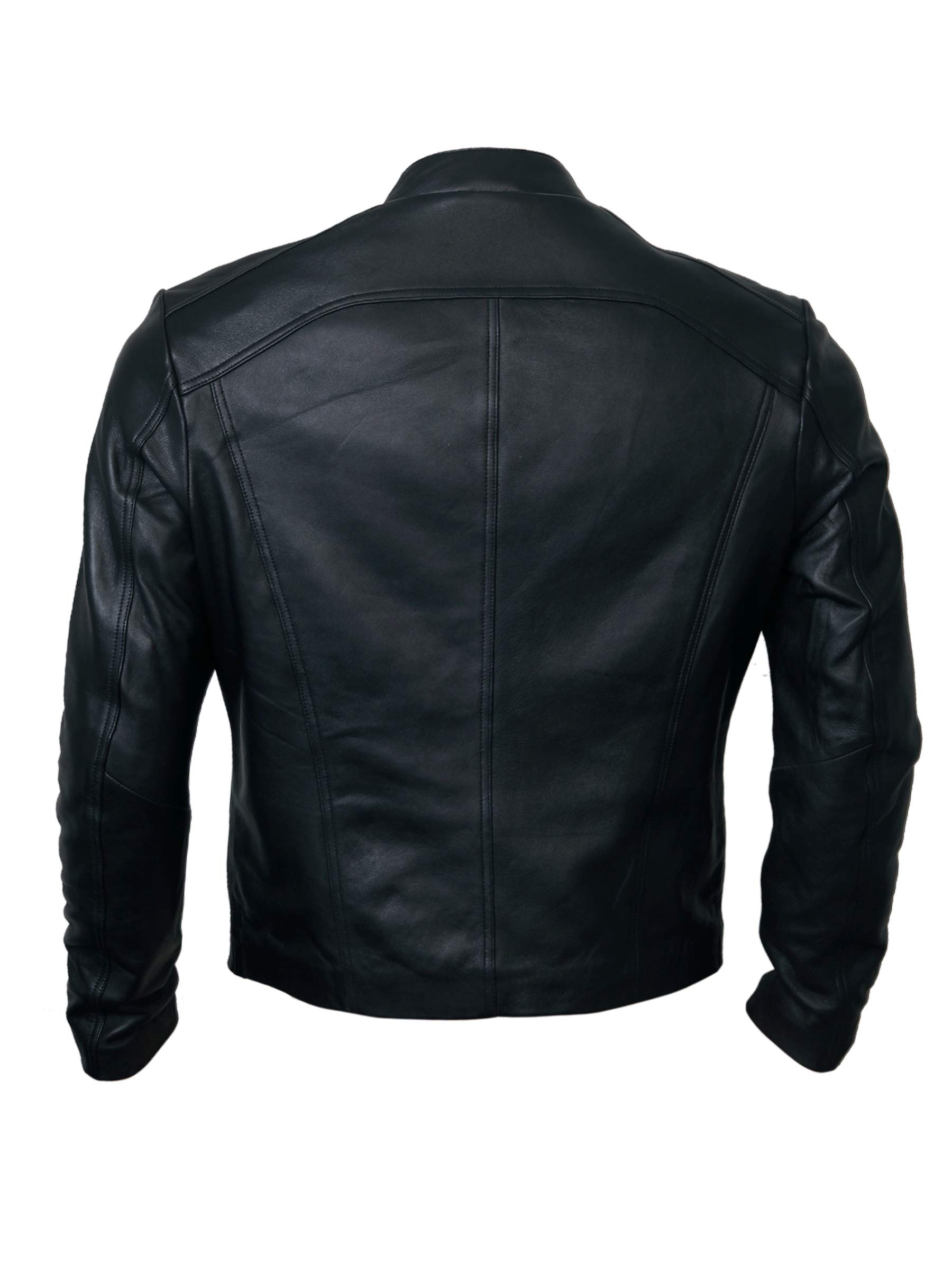 Genuine Black Lambskin Leather Jacket for Men - Stylish Casual & Motorcycle Biker Jacket | Perfect for Riding, Outdoor Adventures & Everyday Wear