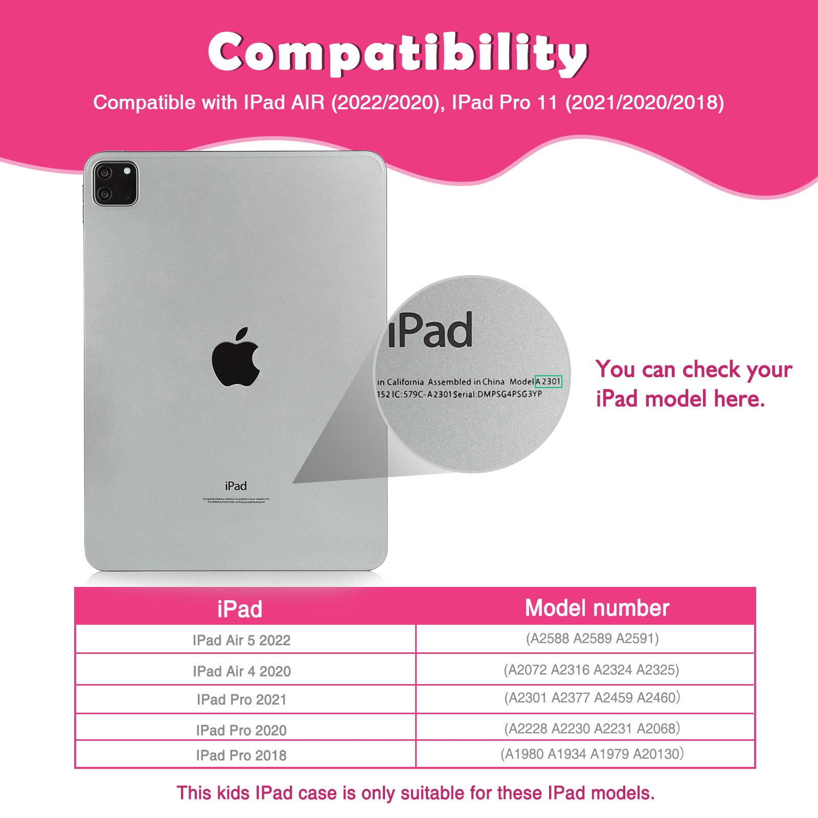 Shockproof Kids iPad Air 4/5 & iPad Pro 11 Case (2020-2022) - Durable 10.9