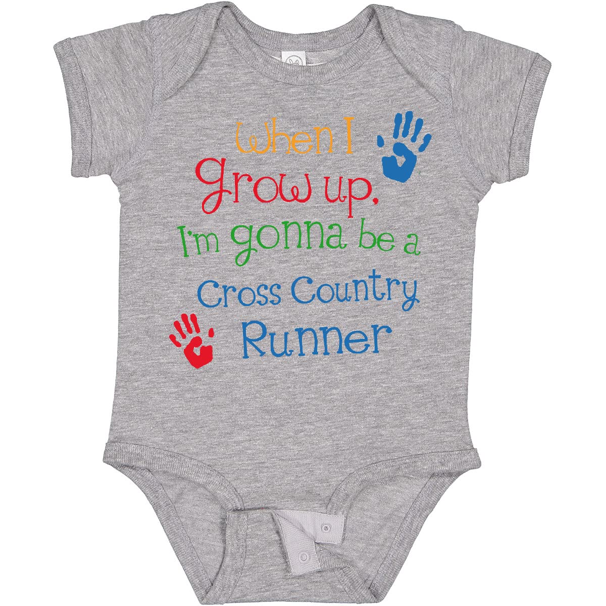 Inktastic Cross Country Runner Future Baby Bodysuit - Soft Cotton Infant Onesie for Active Toddlers - Perfect for Running, Sports & Outdoor Activities