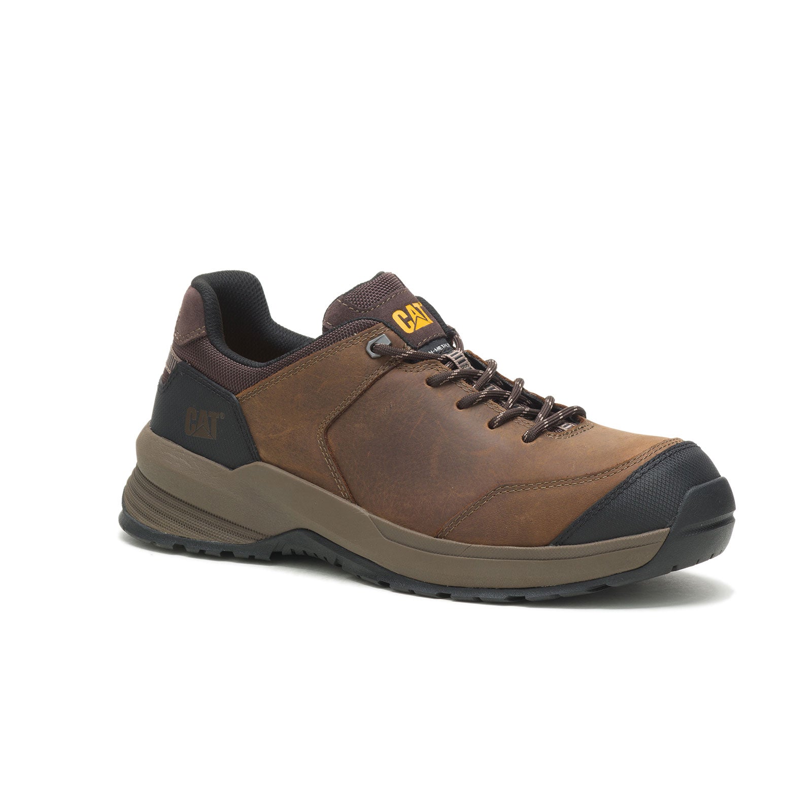 Streamline 2.0 Composite Toe Leather Work Shoes for Men - Safety Boots with Slip Resistance & Electrical Hazard Protection - Ideal for Construction, Warehouse & Industrial Work