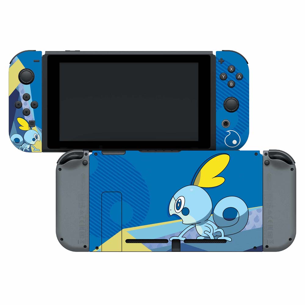 Nintendo Switch Skin & Screen Protector Set - Pokemon Sword/Shield Sobble Edition | Protective Cover for Joy-Con Controllers & Console | Perfect for Gaming, Travel & Collectors
